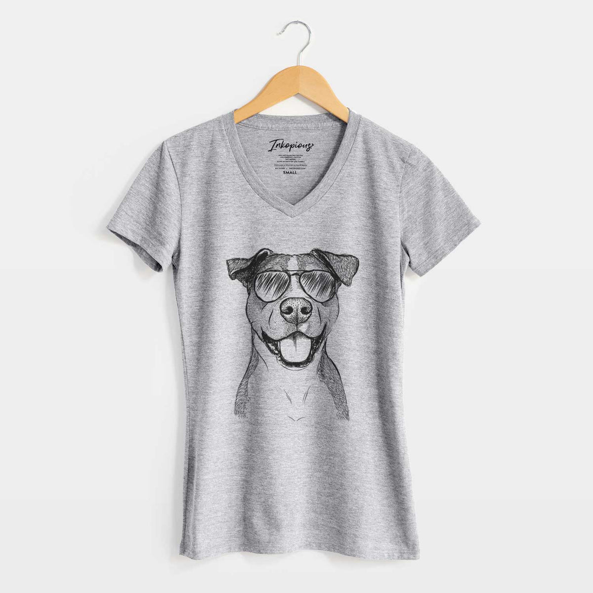 Aviator Wendy the Mixed Breed - Women's V-neck Shirt