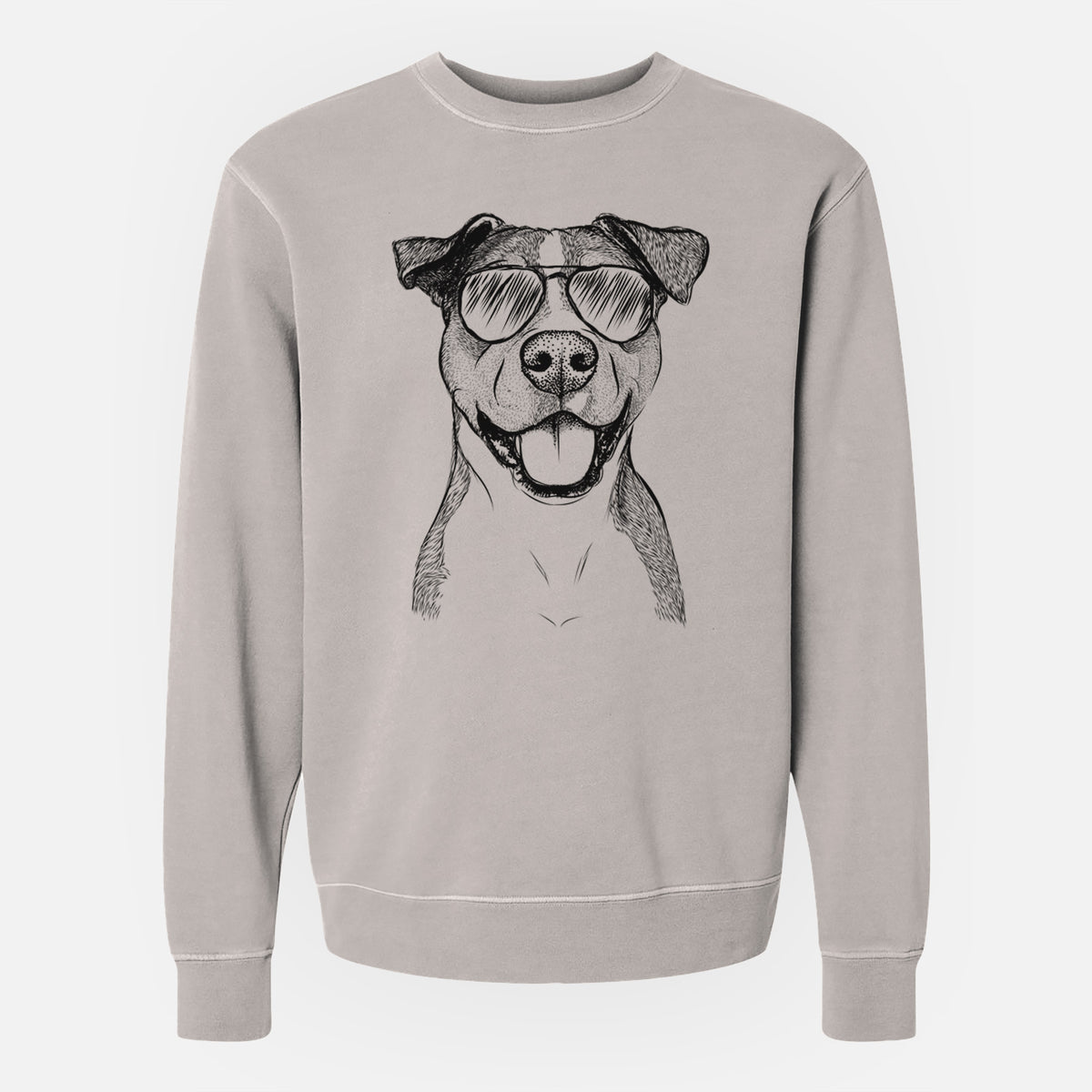 Aviator Wendy the Mixed Breed - Unisex Pigment Dyed Crew Sweatshirt