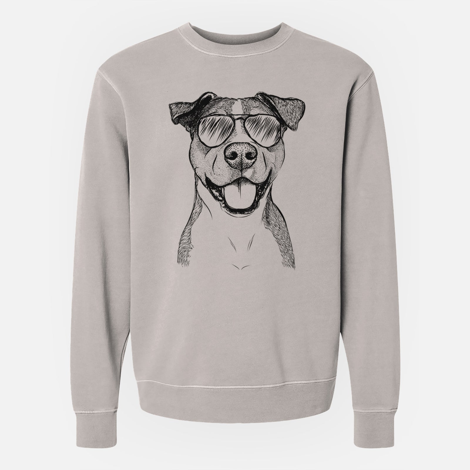 Aviator Wendy the Mixed Breed - Unisex Pigment Dyed Crew Sweatshirt