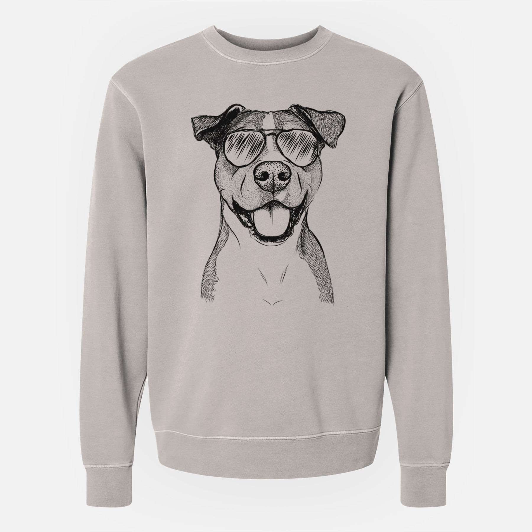 Aviator Wendy the Mixed Breed - Unisex Pigment Dyed Crew Sweatshirt