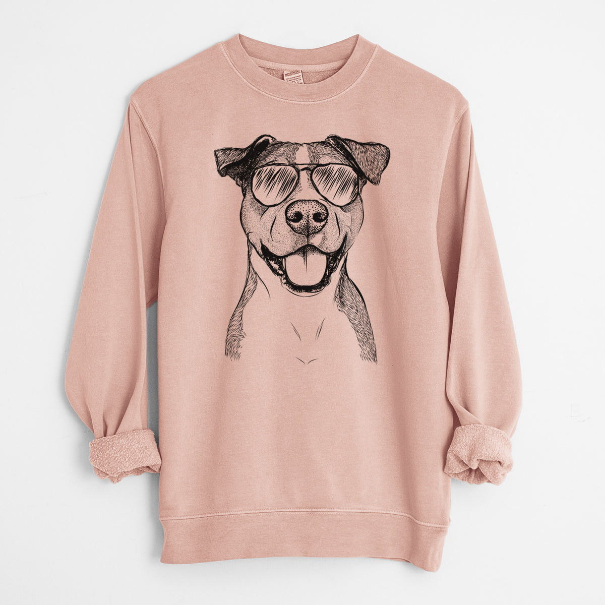 Aviator Wendy the Mixed Breed - Unisex Pigment Dyed Crew Sweatshirt