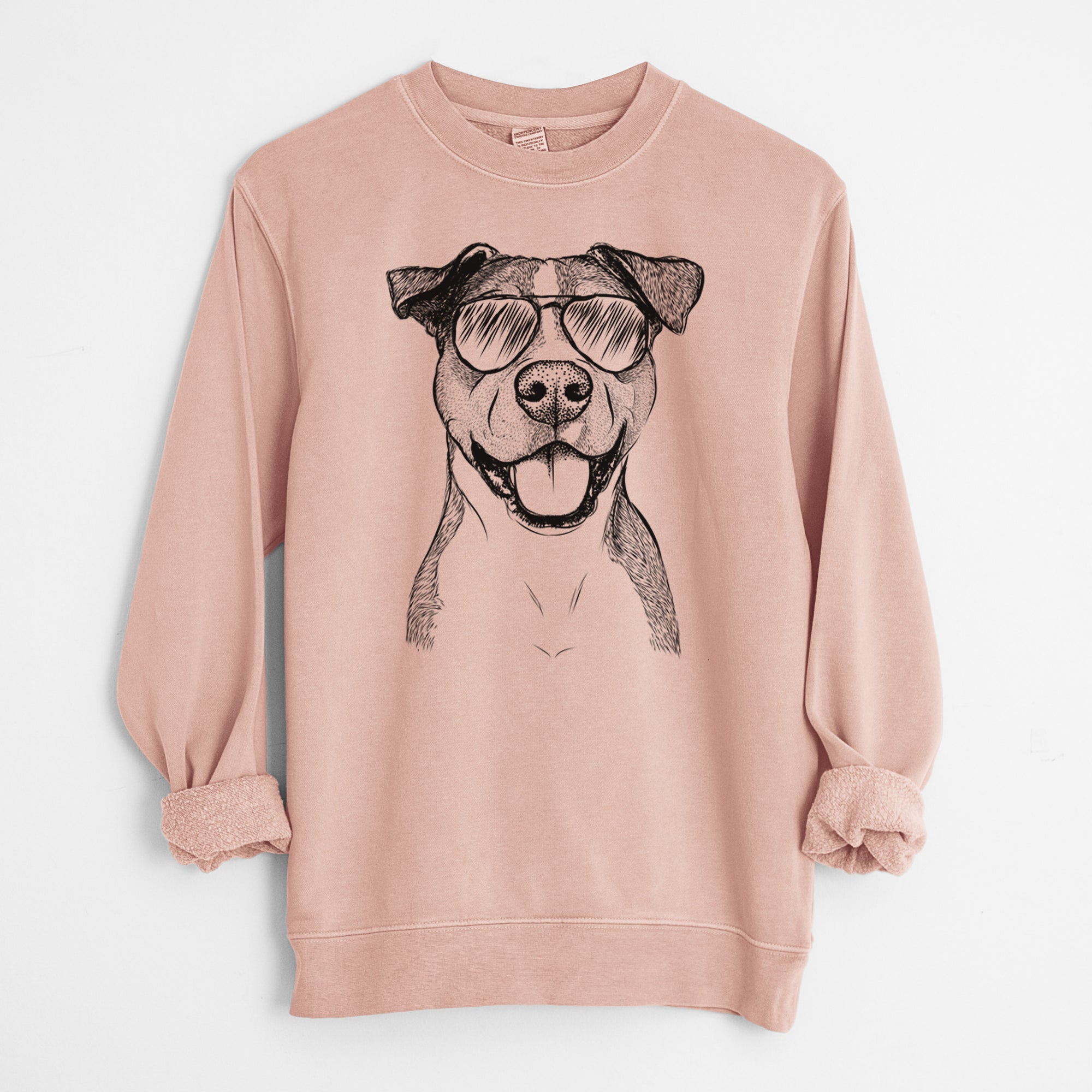 Aviator Wendy the Mixed Breed - Unisex Pigment Dyed Crew Sweatshirt