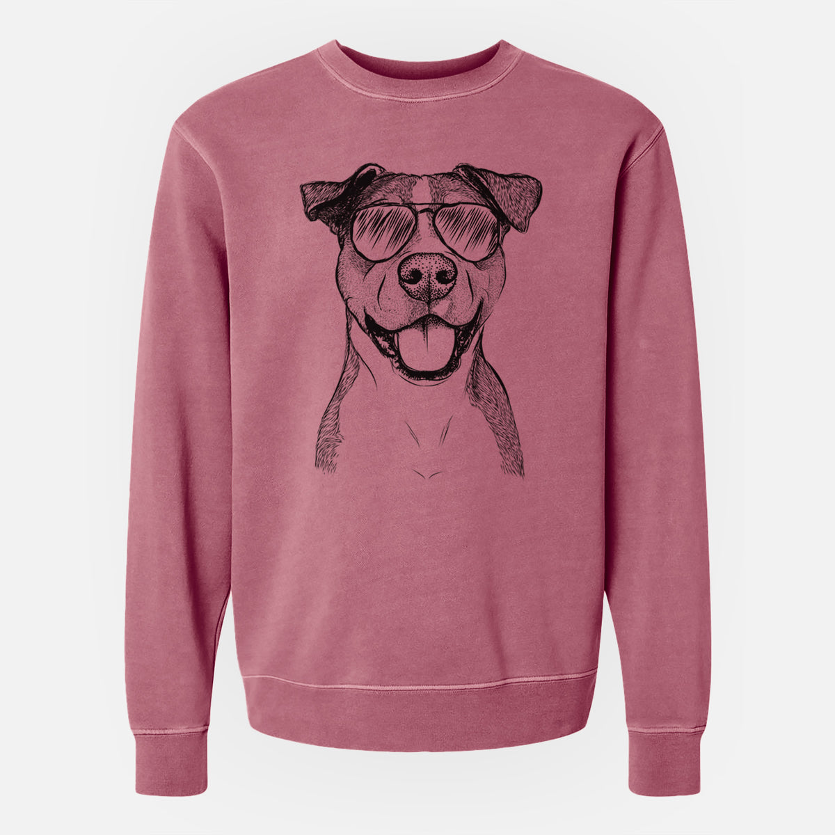 Aviator Wendy the Mixed Breed - Unisex Pigment Dyed Crew Sweatshirt