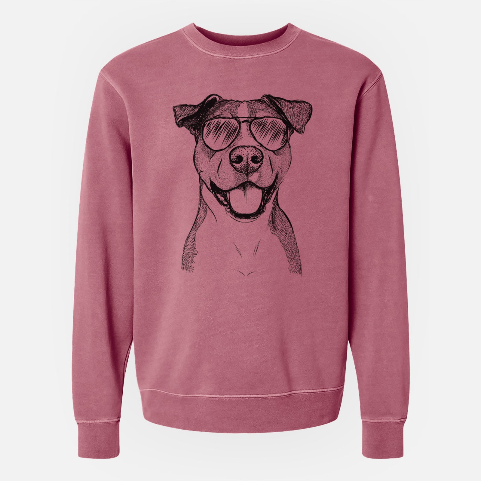 Aviator Wendy the Mixed Breed - Unisex Pigment Dyed Crew Sweatshirt