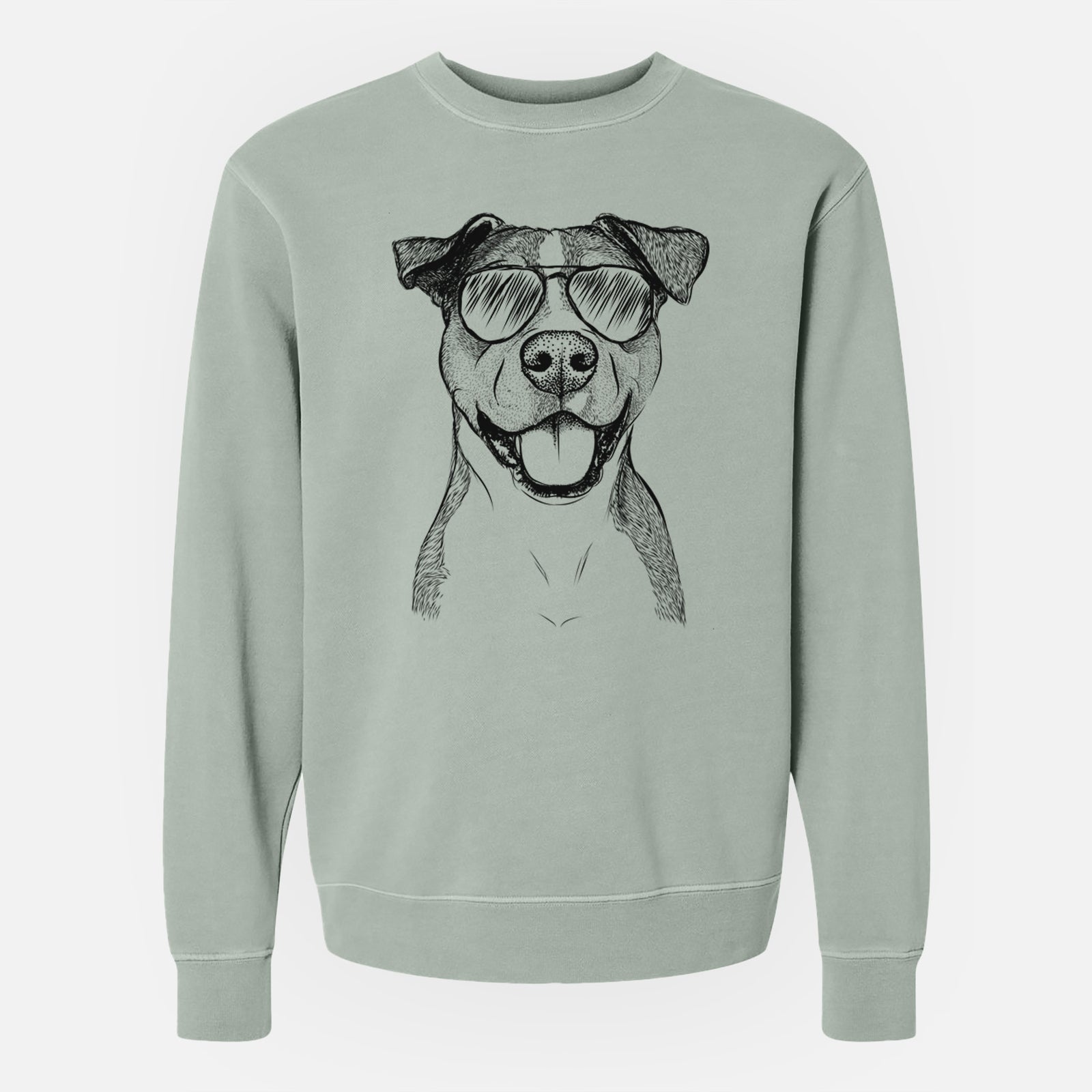 Aviator Wendy the Mixed Breed - Unisex Pigment Dyed Crew Sweatshirt