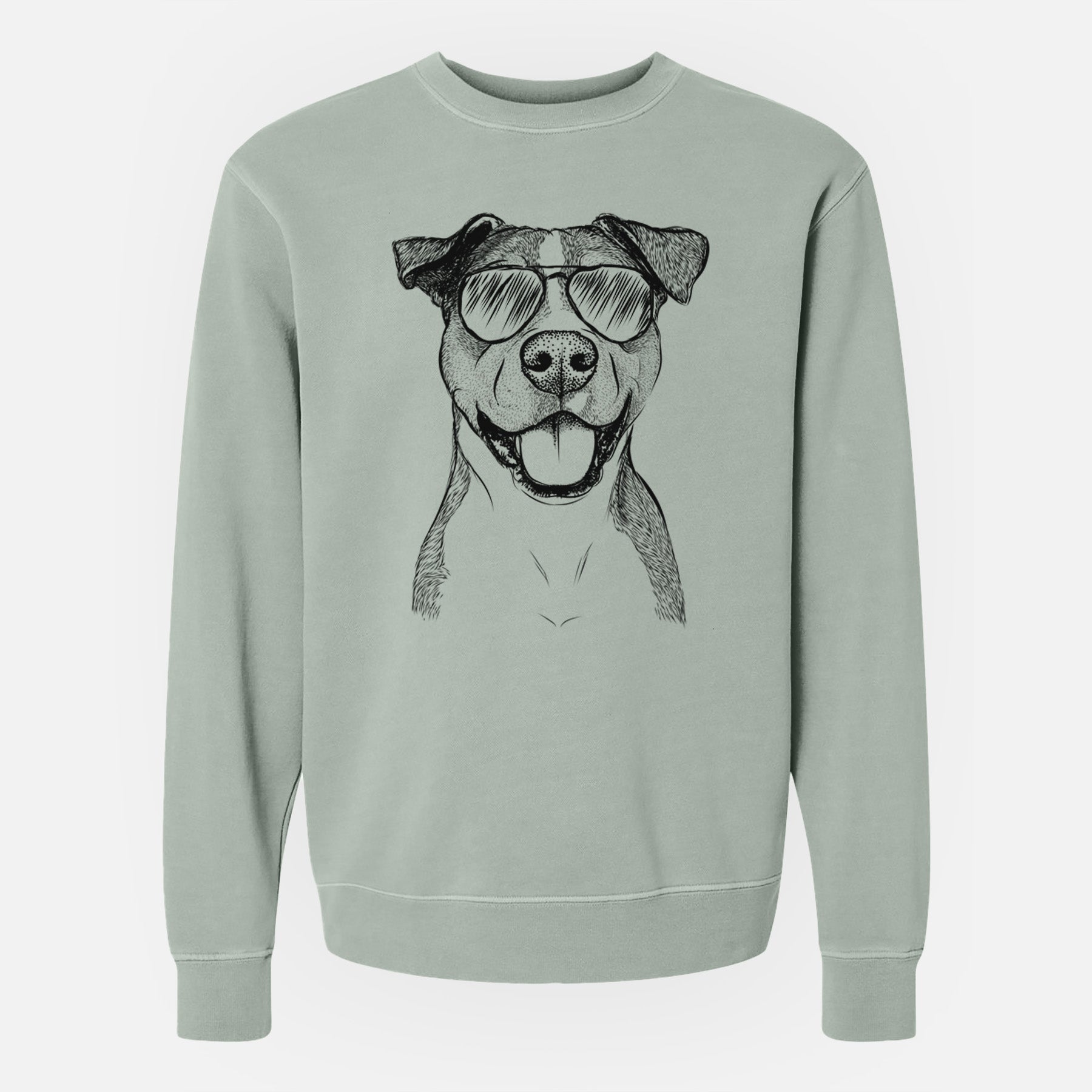 Aviator Wendy the Mixed Breed - Unisex Pigment Dyed Crew Sweatshirt