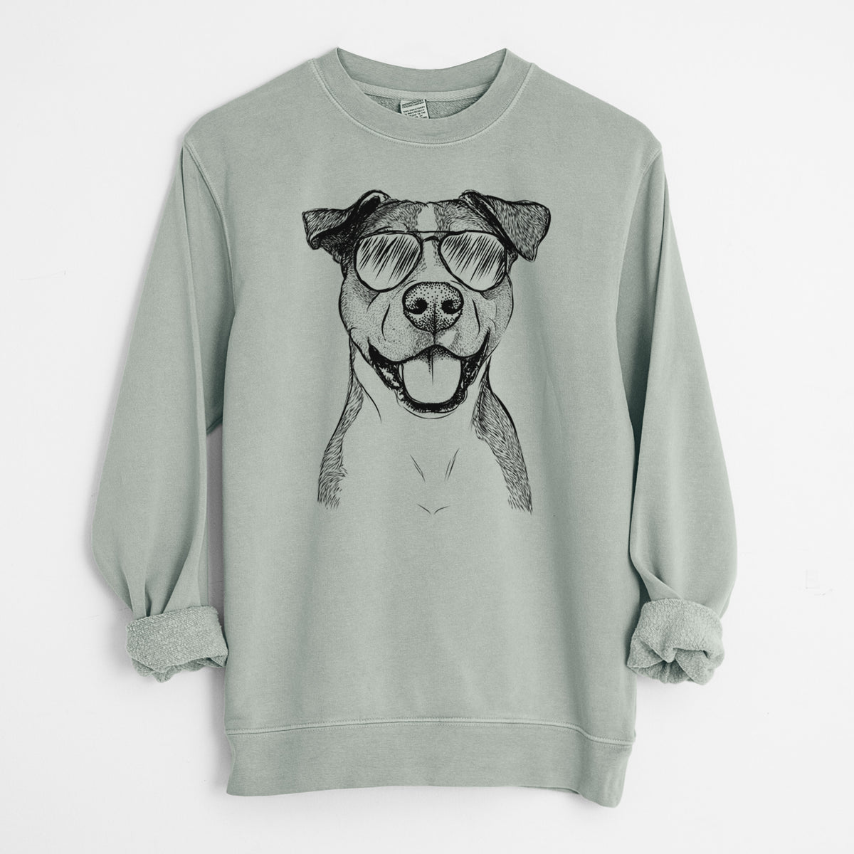 Aviator Wendy the Mixed Breed - Unisex Pigment Dyed Crew Sweatshirt