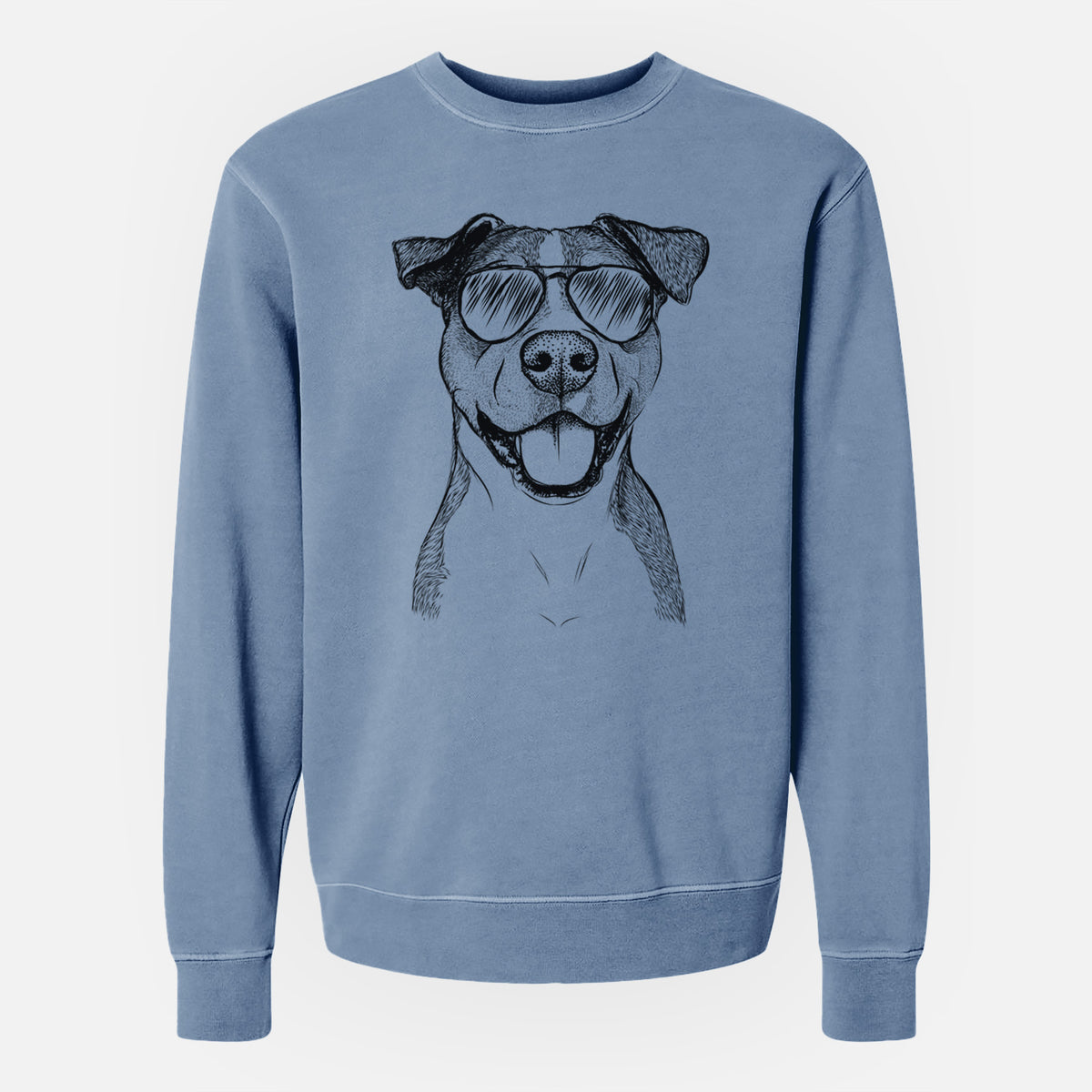 Aviator Wendy the Mixed Breed - Unisex Pigment Dyed Crew Sweatshirt