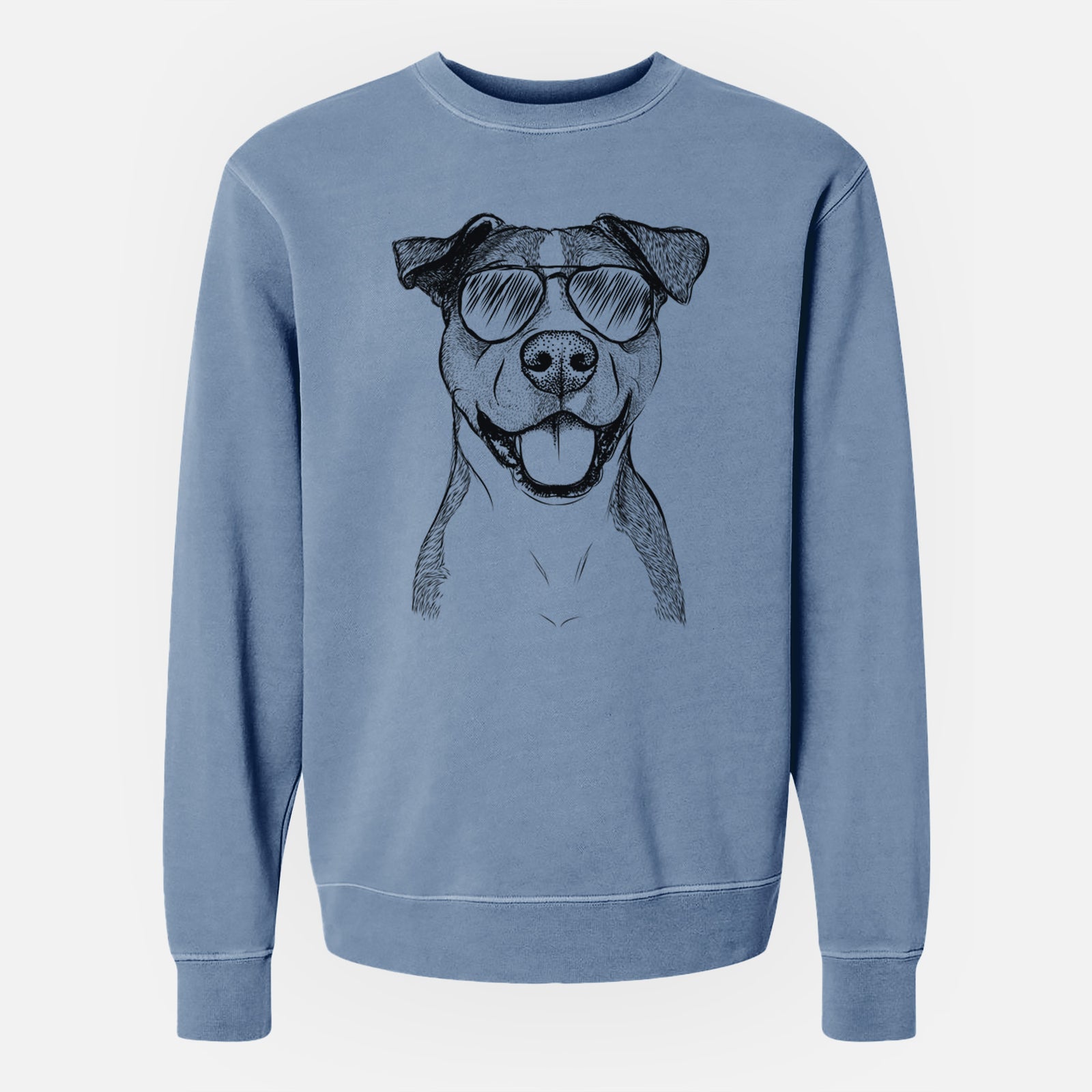 Aviator Wendy the Mixed Breed - Unisex Pigment Dyed Crew Sweatshirt