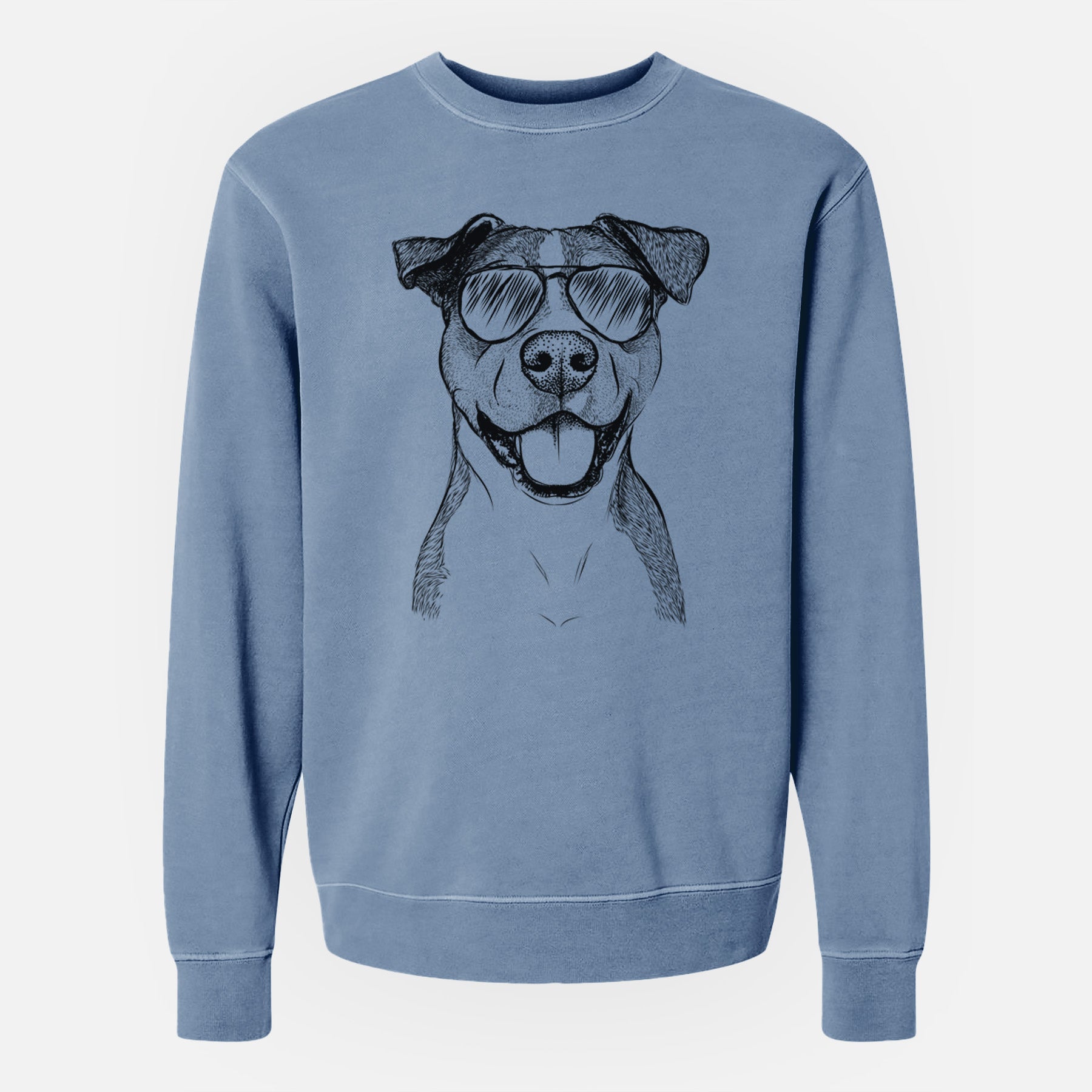 Aviator Wendy the Mixed Breed - Unisex Pigment Dyed Crew Sweatshirt