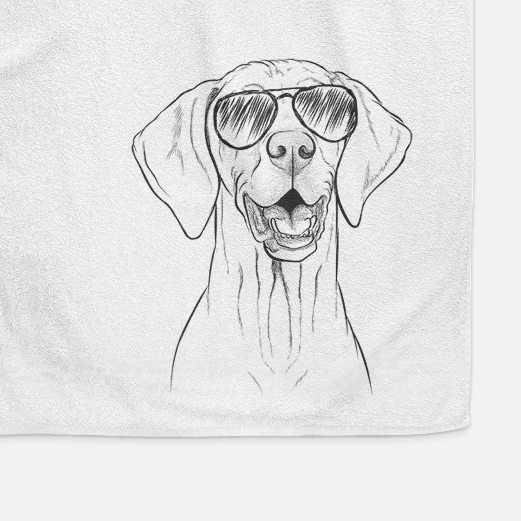 Wesley the Vizsla Decorative Hand Towel