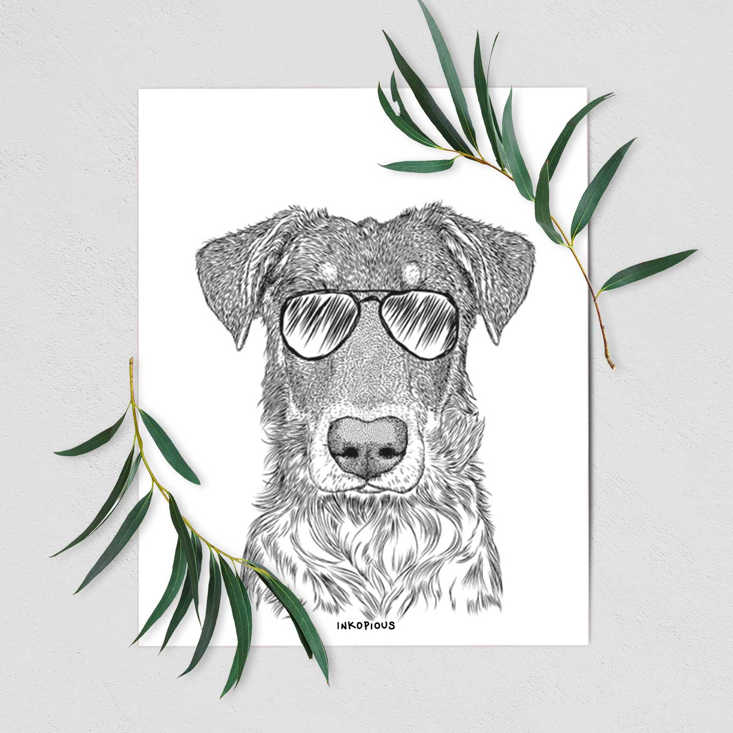 Wesson the Beauceron Art Print