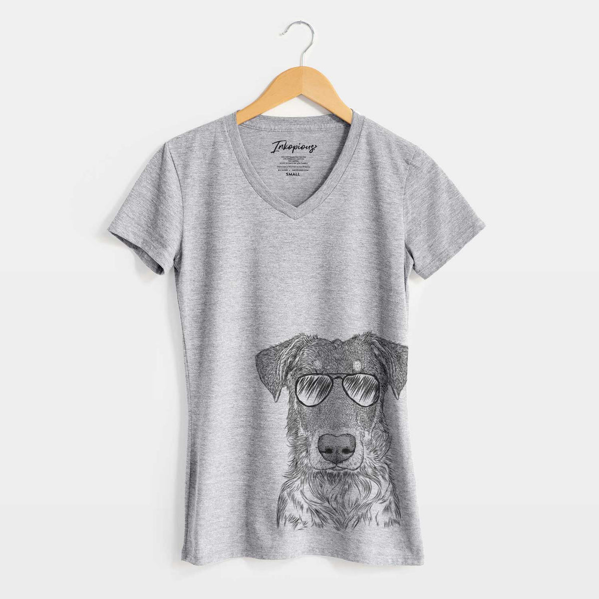 Aviator Wesson the Beauceron - Women&#39;s V-neck Shirt