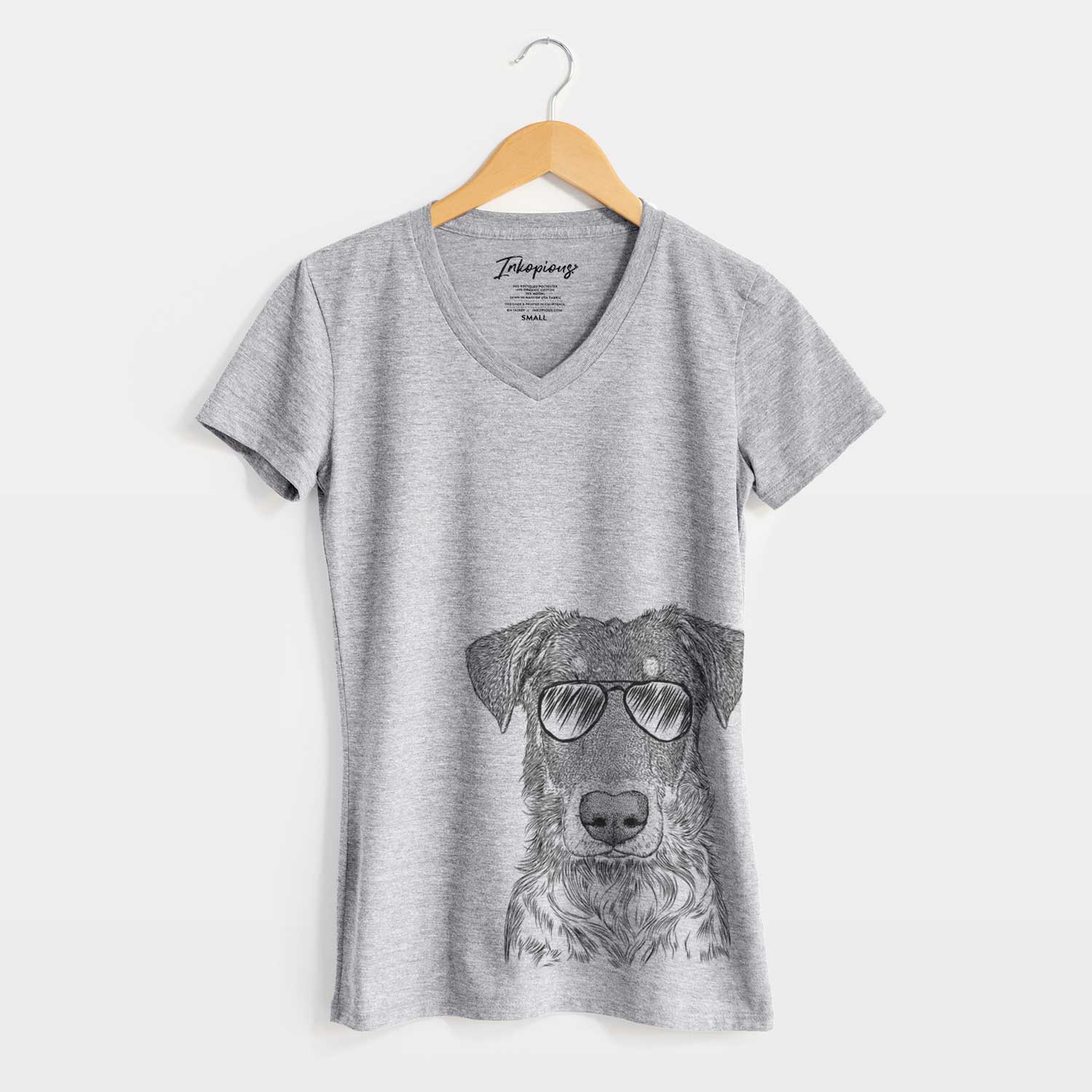 Aviator Wesson the Beauceron - Women's V-neck Shirt