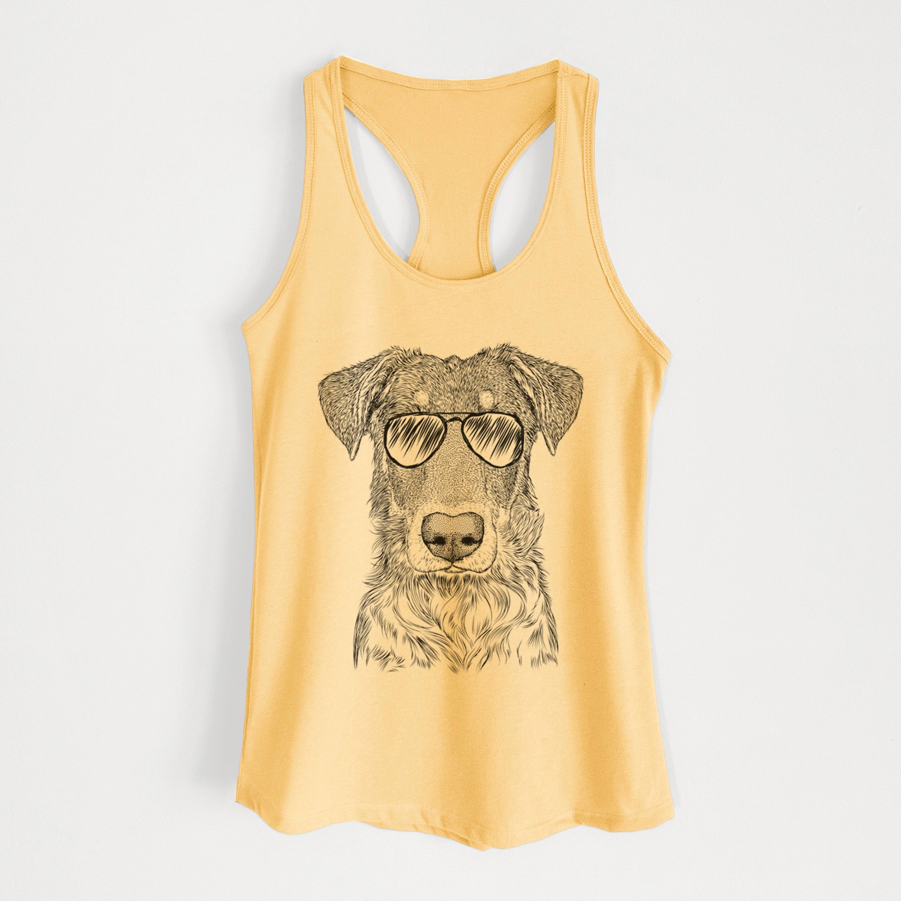 Wesson the Beauceron - Women's Racerback Tanktop