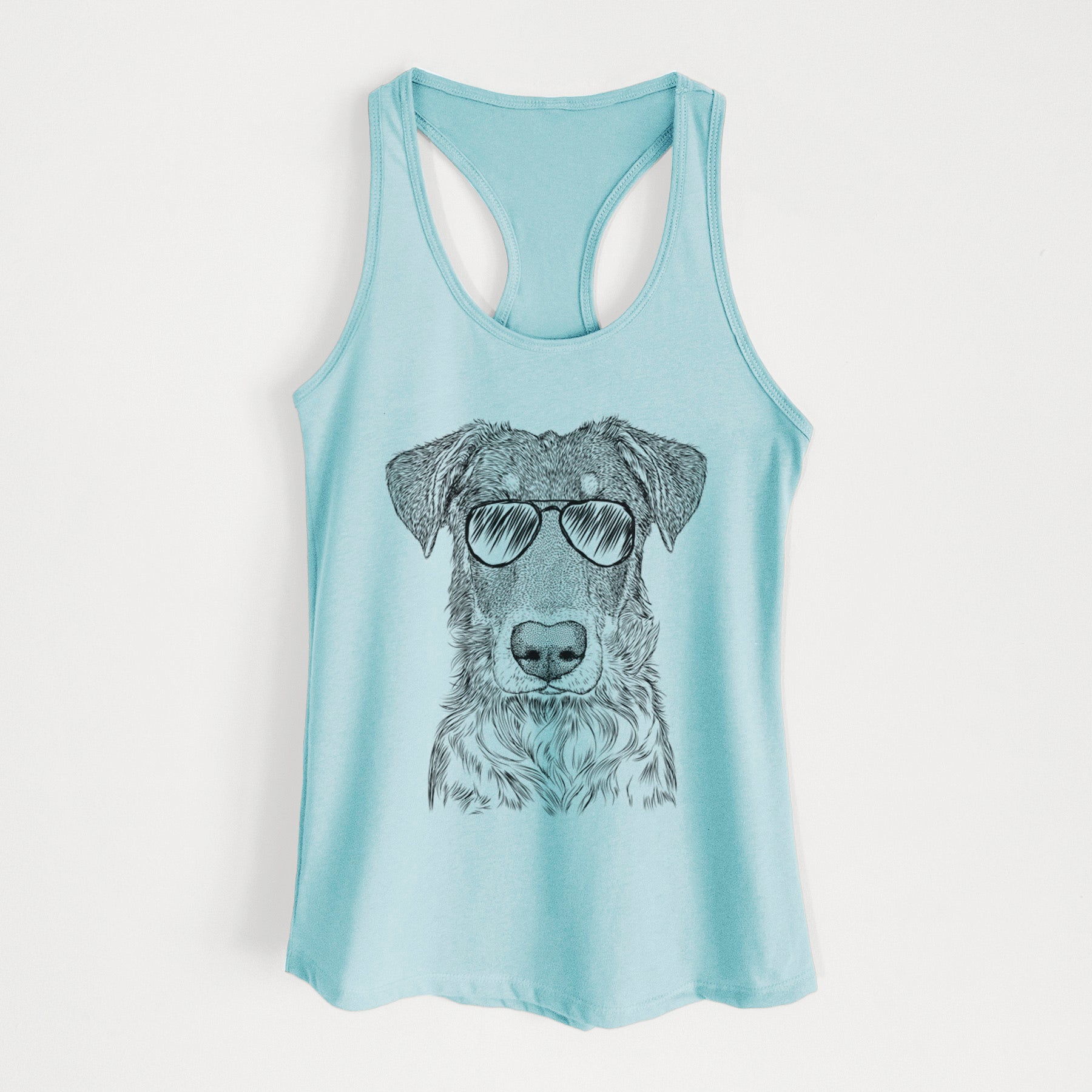 Wesson the Beauceron - Women's Racerback Tanktop