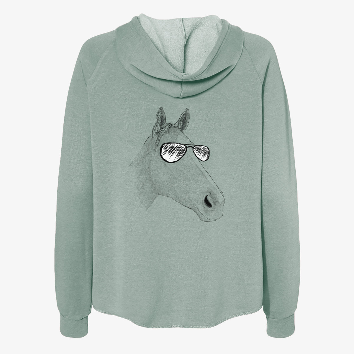 Westley the Horse - Women's Cali Wave Zip-Up Sweatshirt