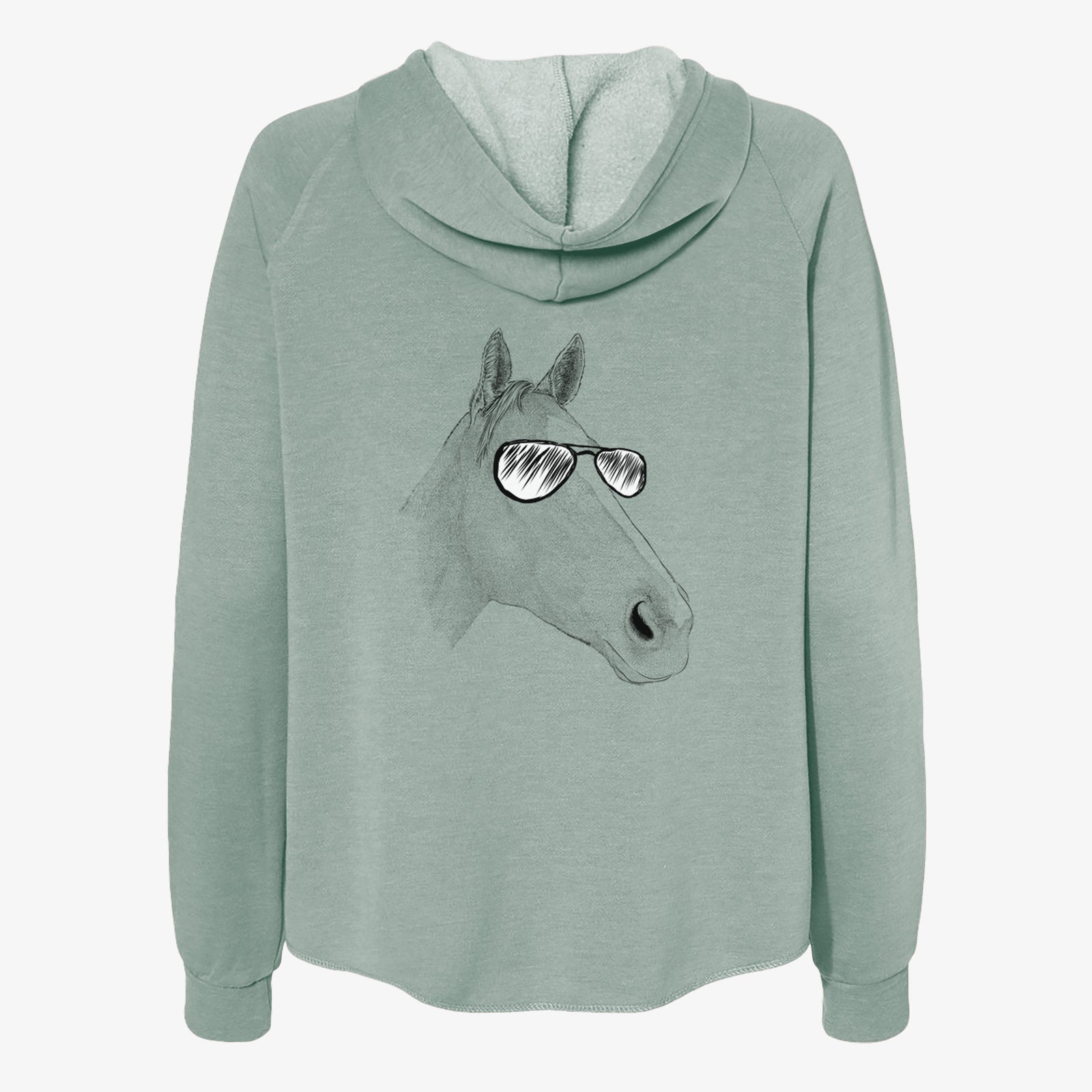 Westley the Horse - Women's Cali Wave Zip-Up Sweatshirt