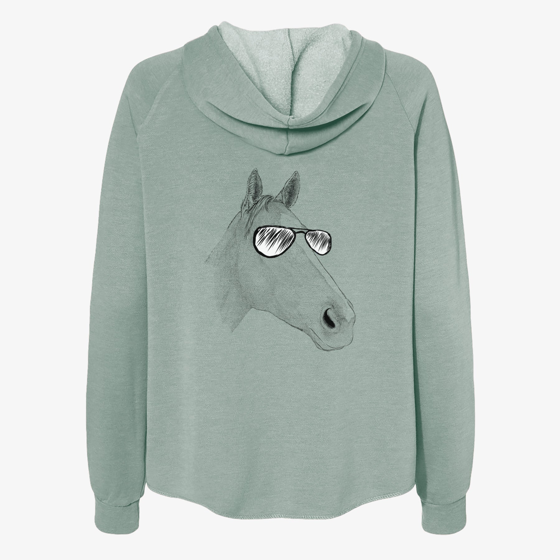Westley the Horse - Women's Cali Wave Zip-Up Sweatshirt