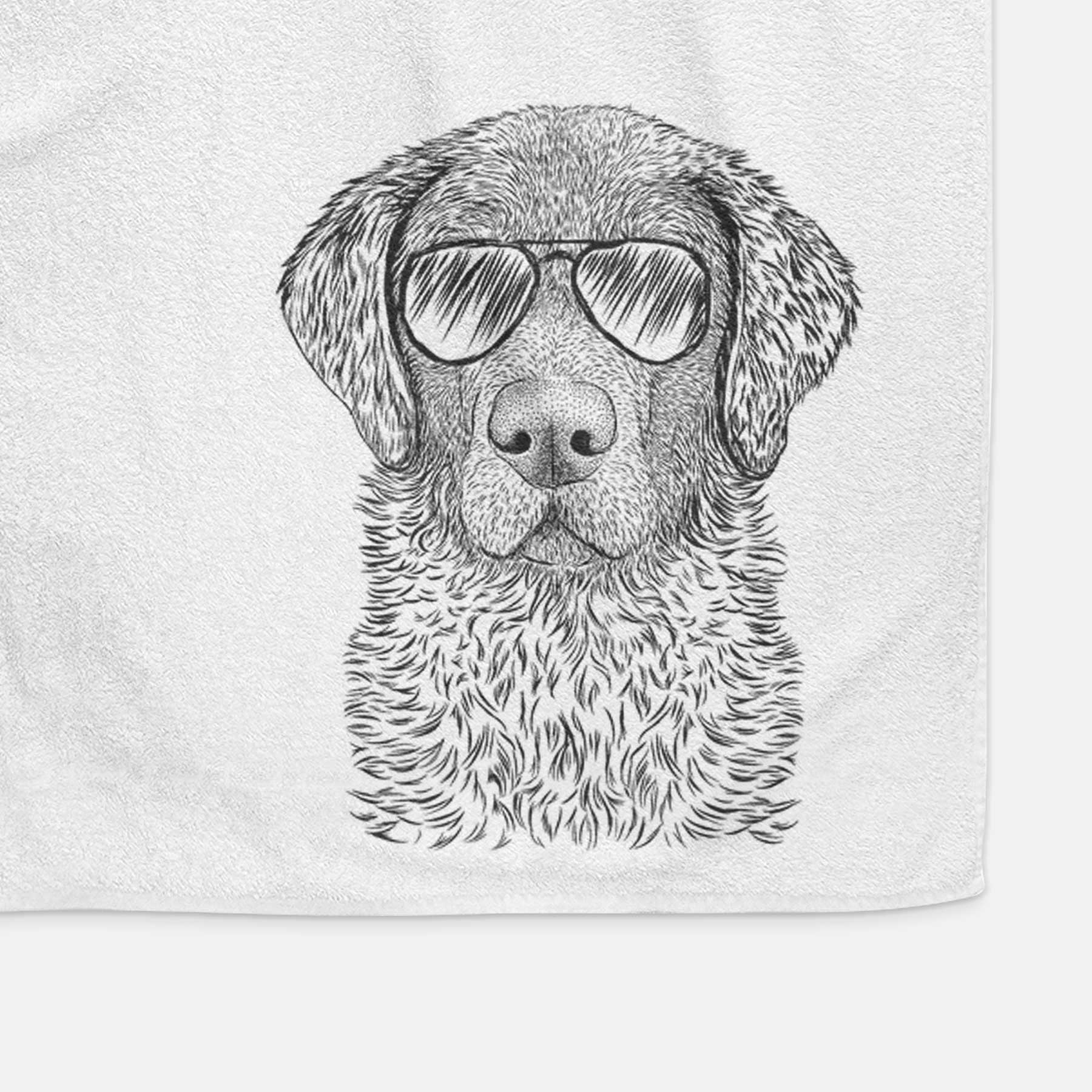 Whiskey the Chocolate Lab Decorative Hand Towel