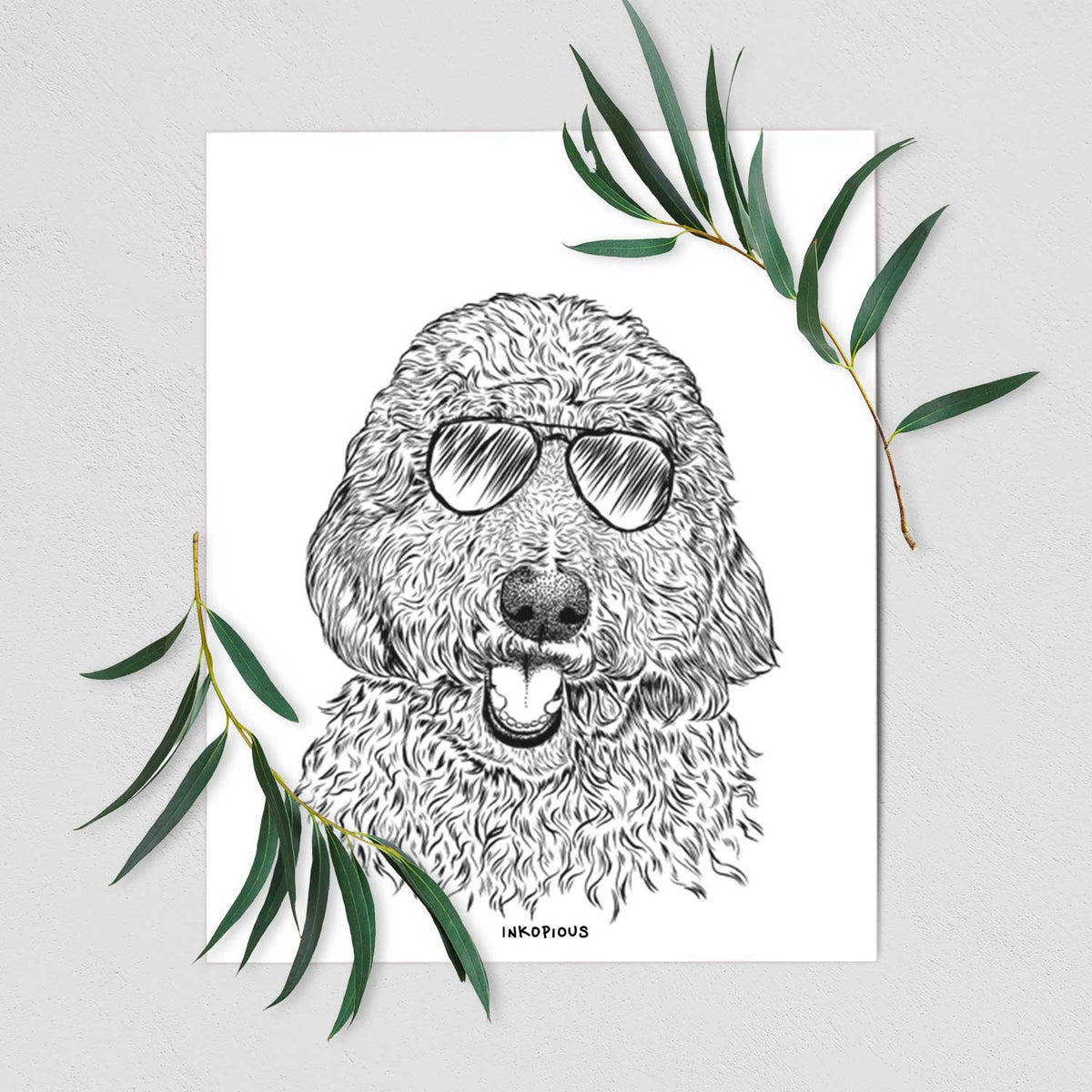 Whisper the Goldendoodle Art Print