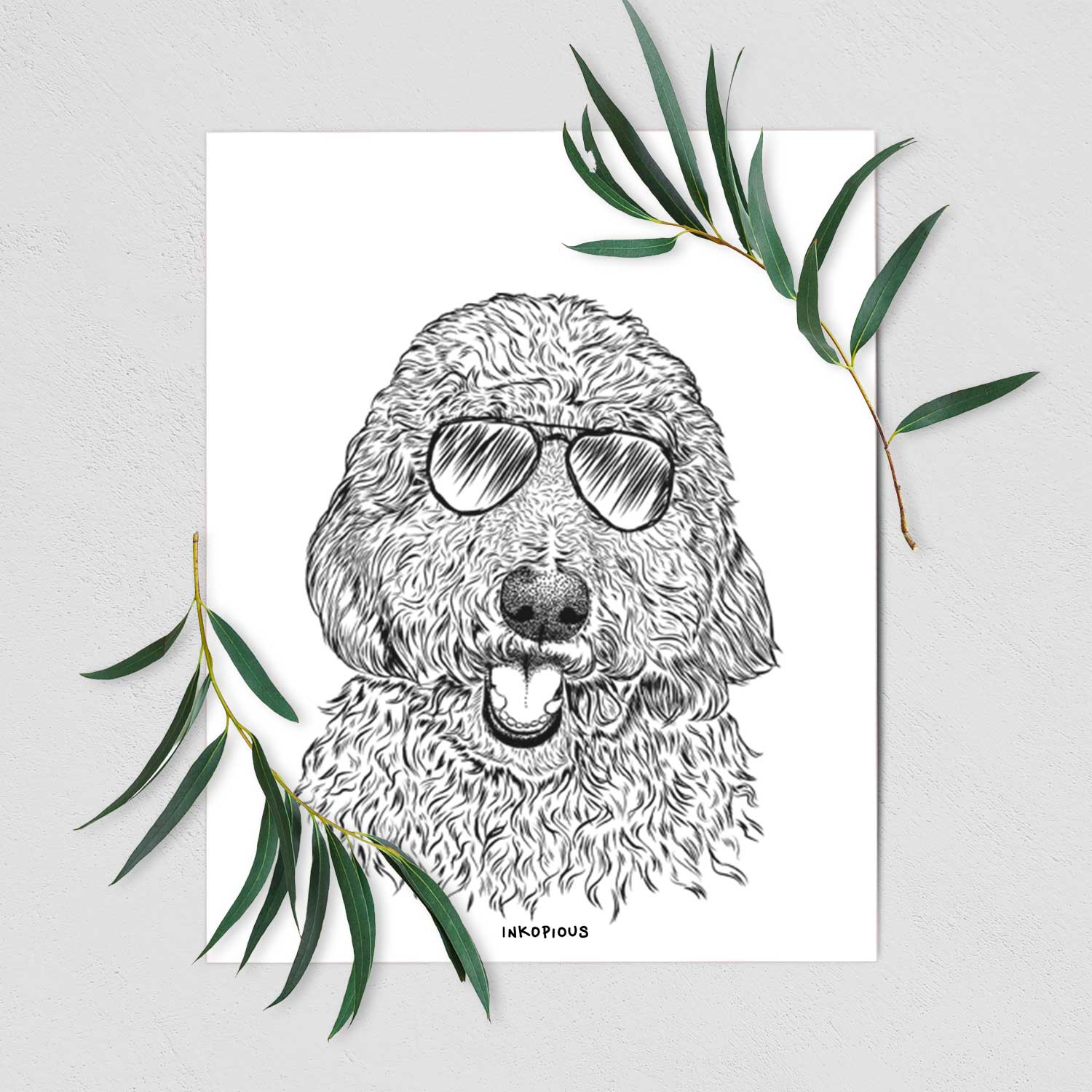 Whisper the Goldendoodle Art Print