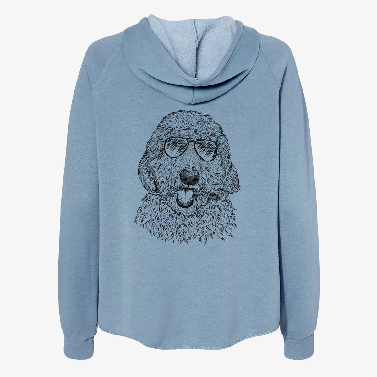 Whisper the Goldendoodle - Women's Cali Wave Zip-Up Sweatshirt