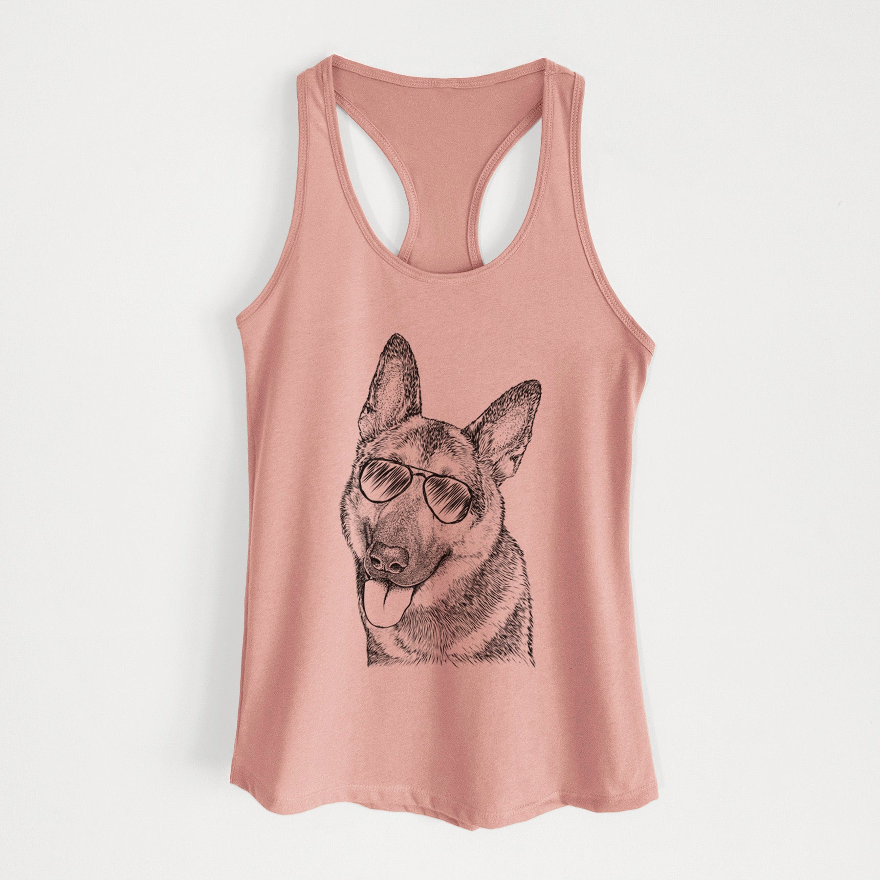 Whitaker the German Shepherd - Women's Racerback Tanktop