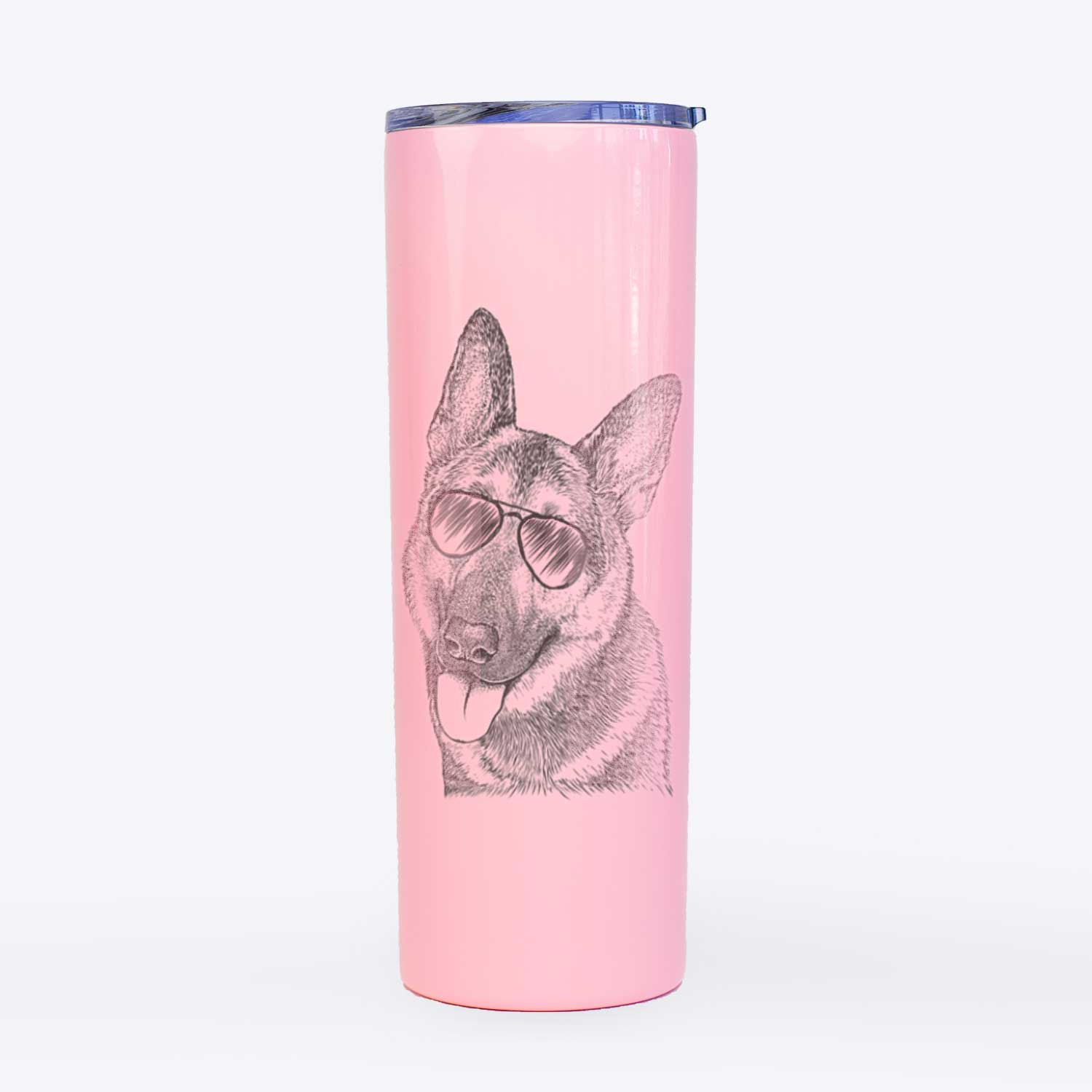 Whitaker the German Shepherd - 20oz Skinny Tumbler