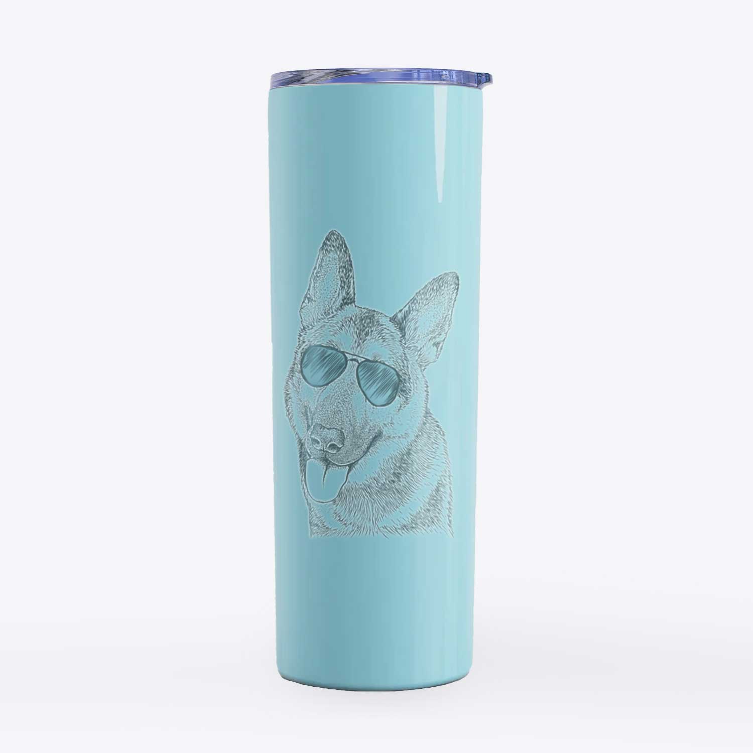 Whitaker the German Shepherd - 20oz Skinny Tumbler