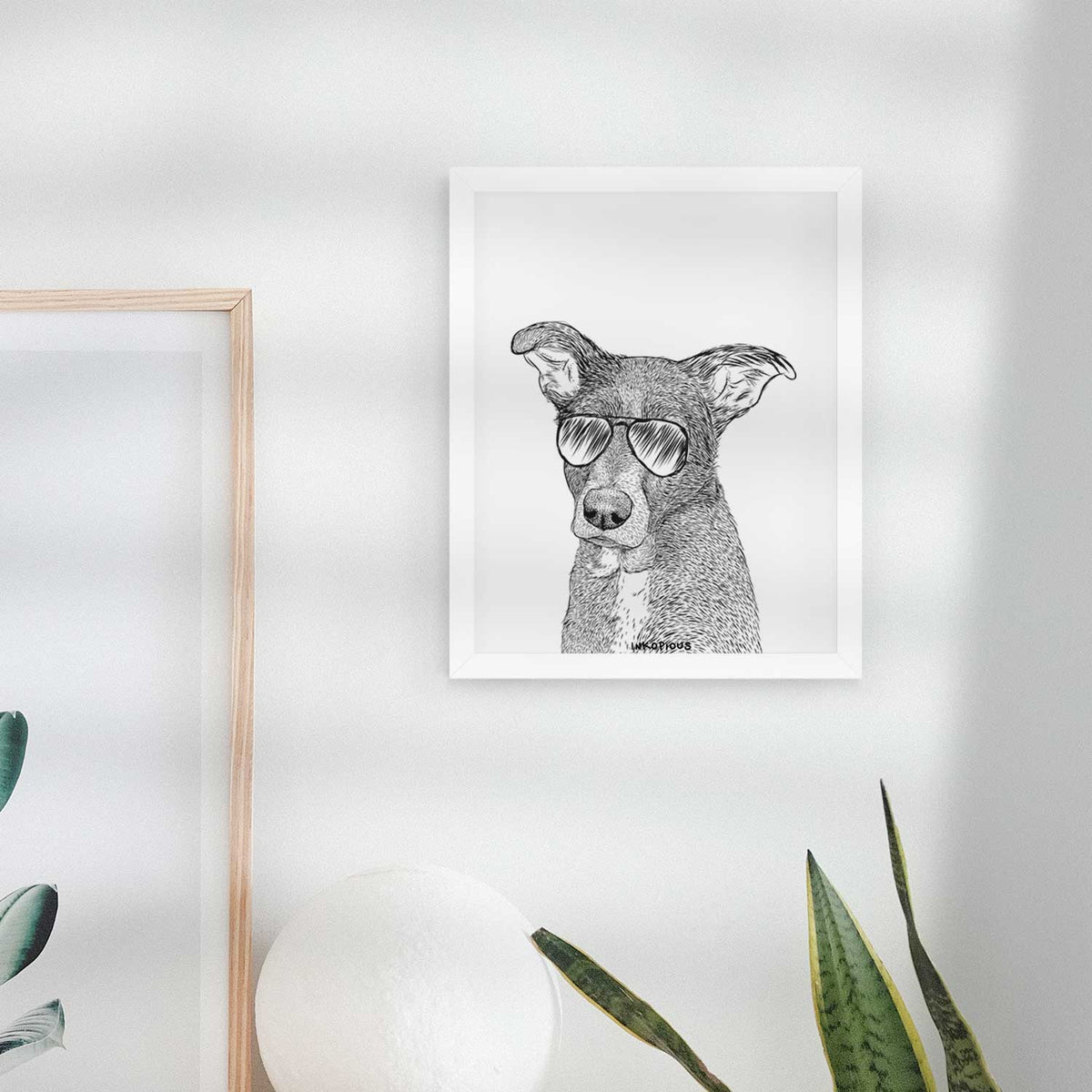 Wilbur the Shepherd Mix Art Print