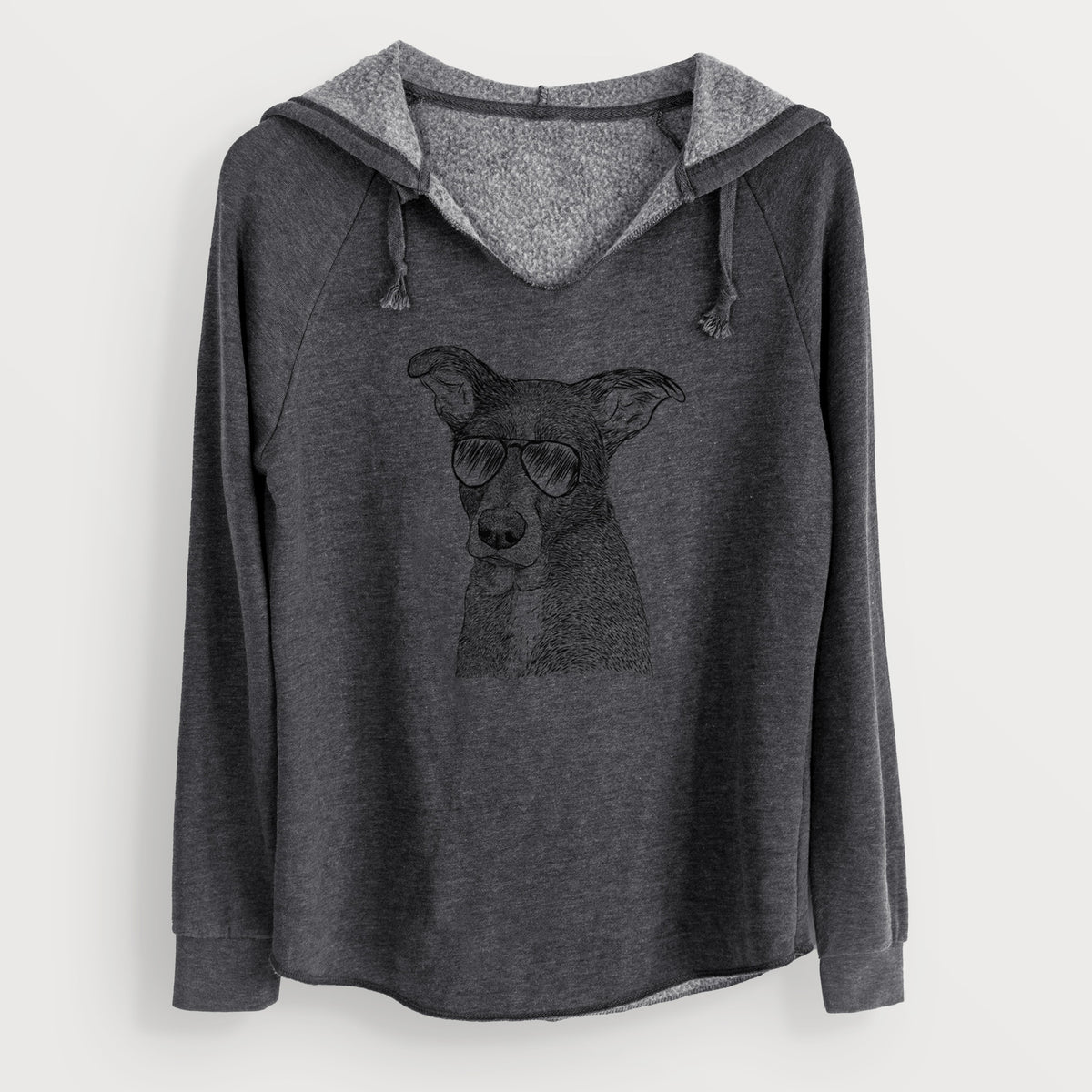 Aviator Wilbur the Shepherd Mix - Cali Wave Hooded Sweatshirt