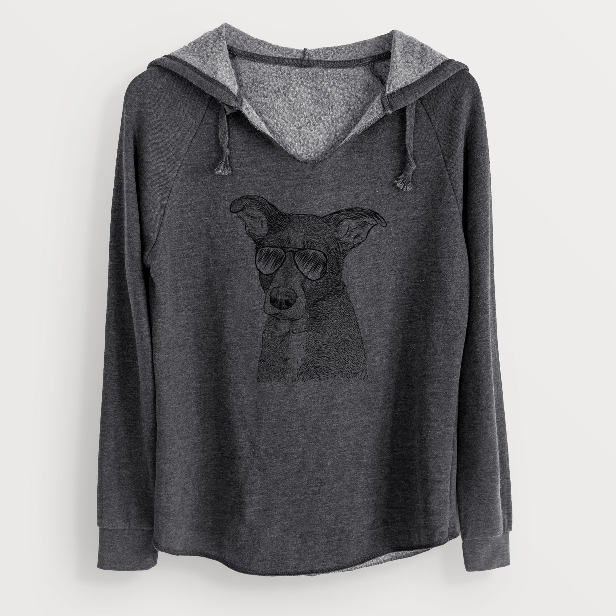 Aviator Wilbur the Shepherd Mix - Cali Wave Hooded Sweatshirt