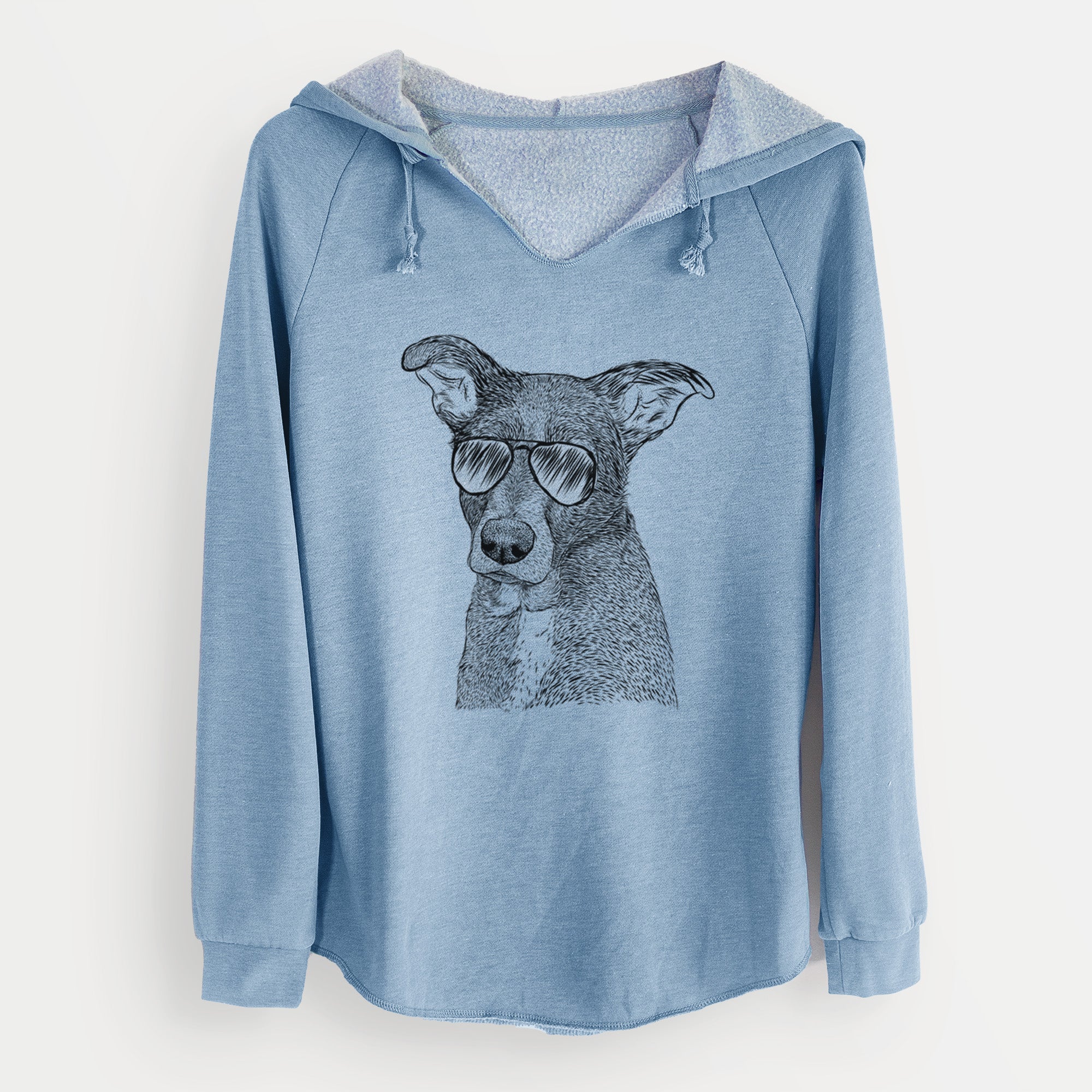Aviator Wilbur the Shepherd Mix - Cali Wave Hooded Sweatshirt