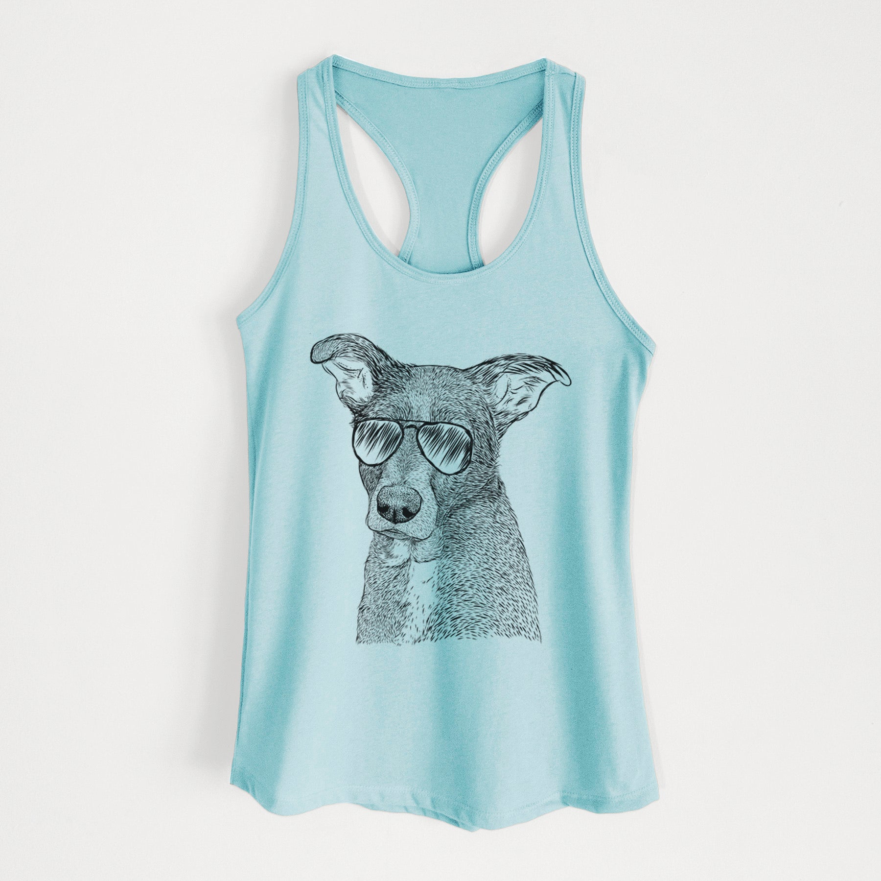 Wilbur the Shepherd Mix - Women's Racerback Tanktop