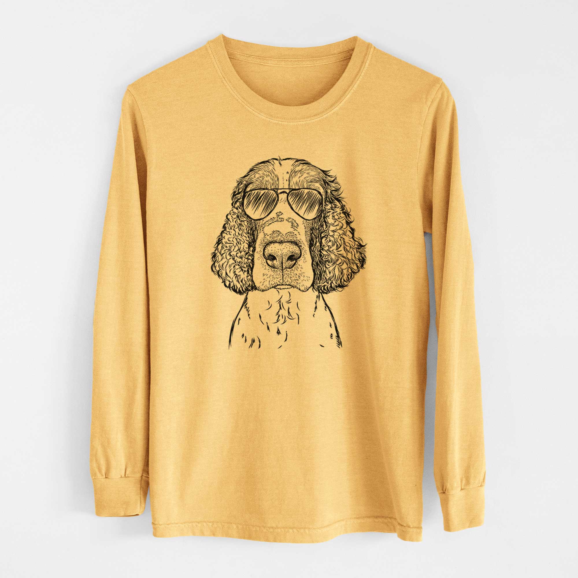 Aviators Wilbur the English Springer Spaniel - Heavyweight 100% Cotton Long Sleeve