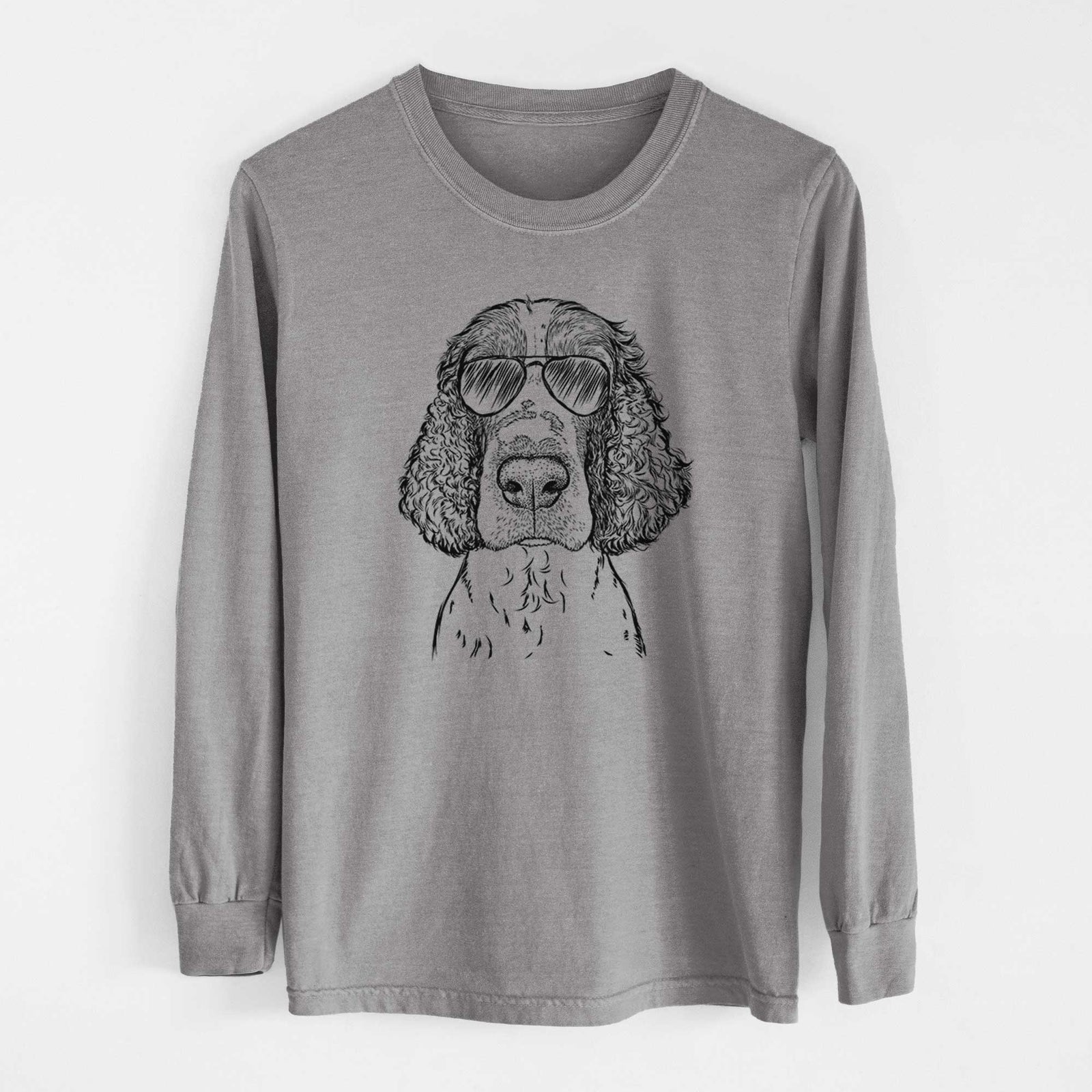 Aviators Wilbur the English Springer Spaniel - Heavyweight 100% Cotton Long Sleeve