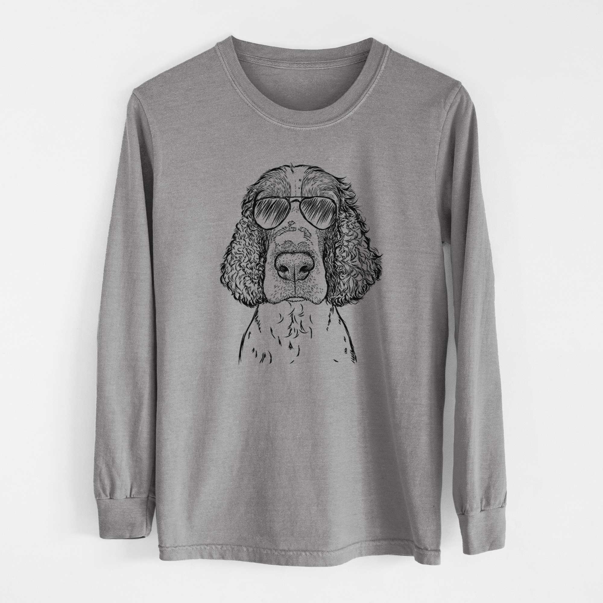 Aviators Wilbur the English Springer Spaniel - Heavyweight 100% Cotton Long Sleeve