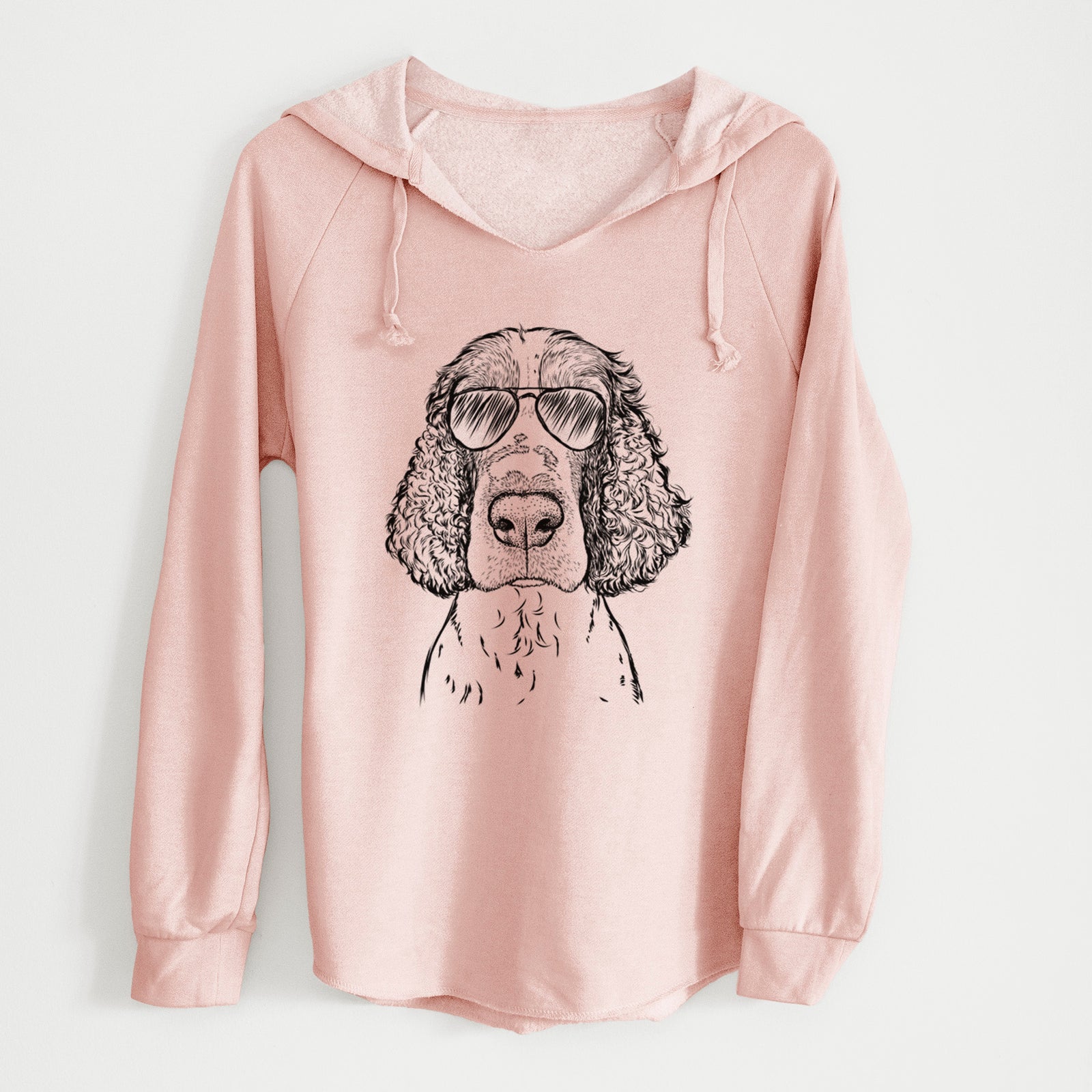 Aviator Wilbur the English Springer Spaniel - Cali Wave Hooded Sweatshirt