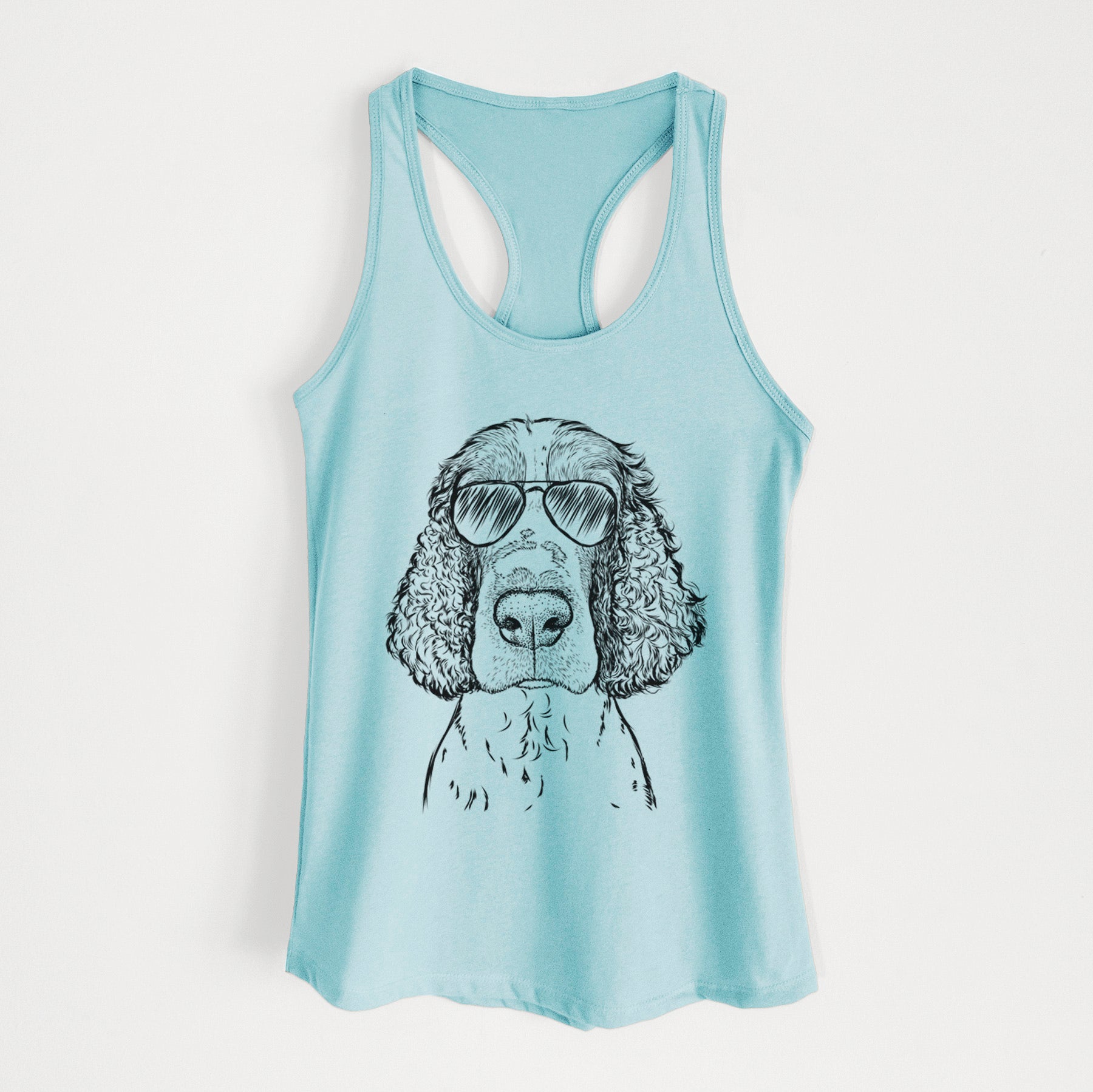 Wilbur the English Springer Spaniel - Women's Racerback Tanktop