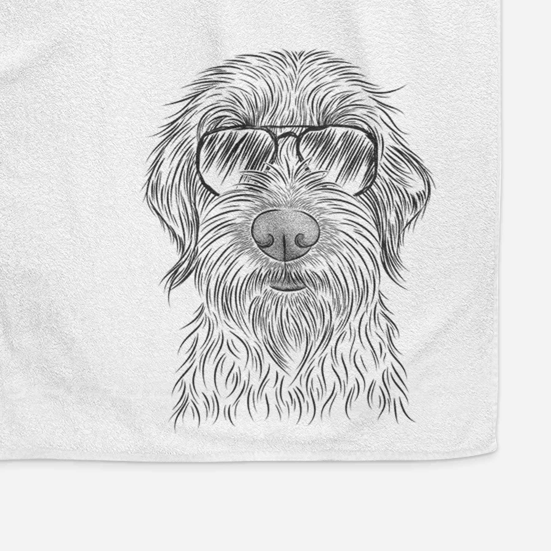 Wilkins the Wirehaired Pointing Griffon Decorative Hand Towel