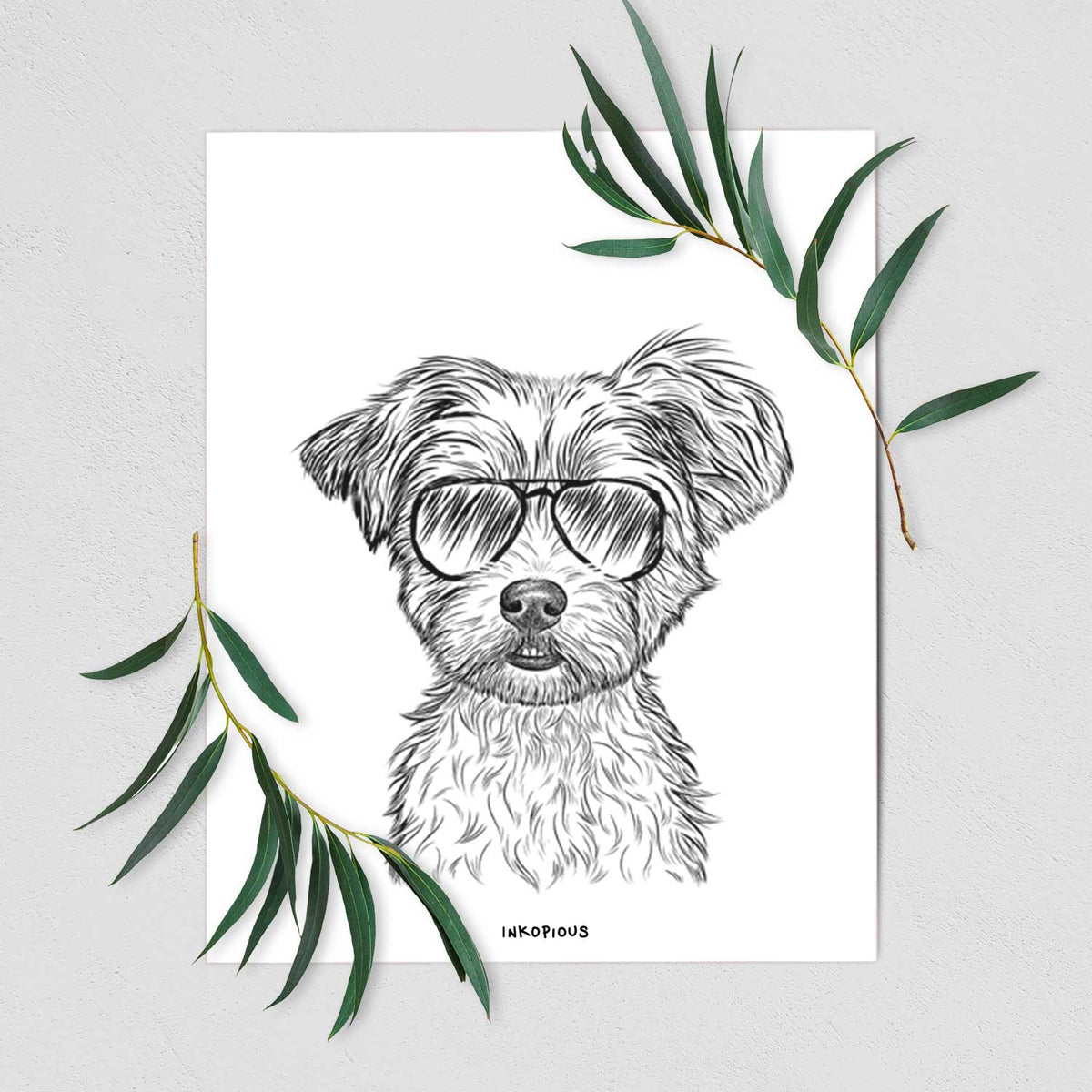 William Mitchell Newman the Yorkshire Terrier Art Print