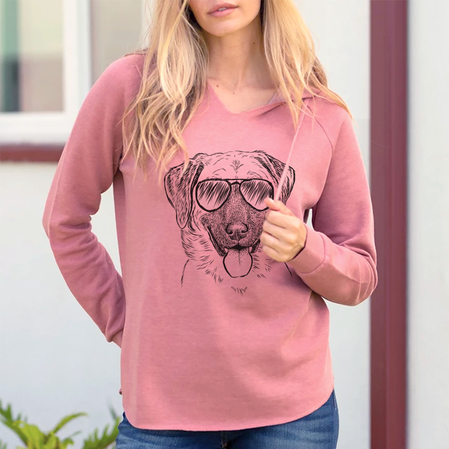 Aviator Willow the Anatolian Shepherd - Cali Wave Hooded Sweatshirt