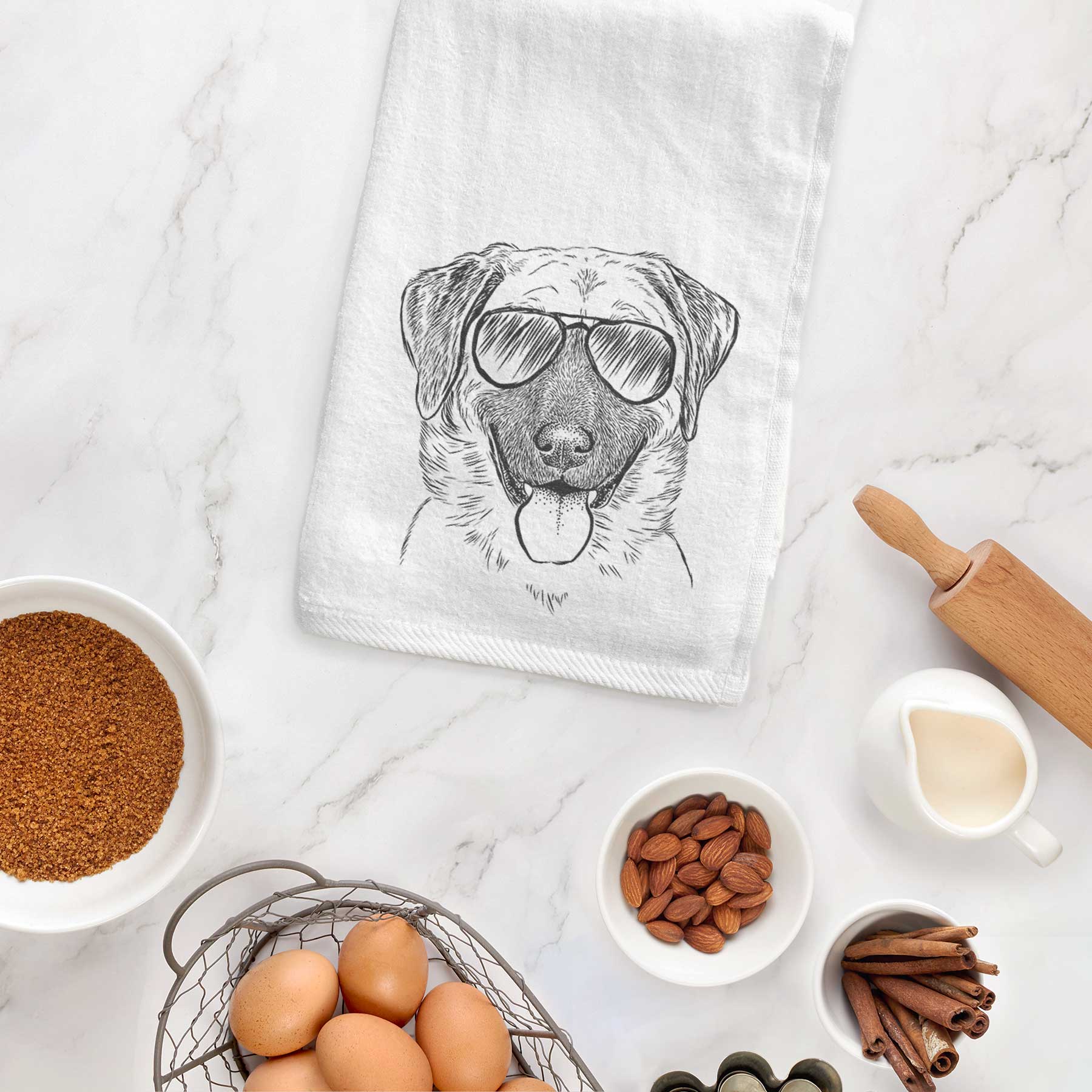 Willow the Anatolian Shepherd Decorative Hand Towel