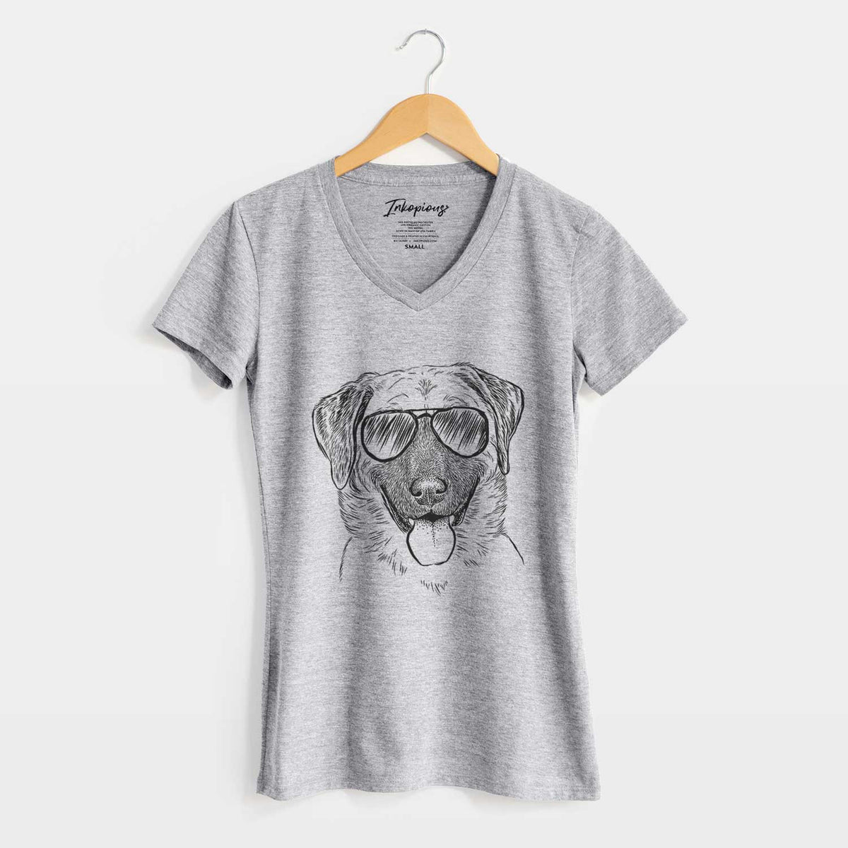 Aviator Willow the Anatolian Shepherd - Women's V-neck Shirt
