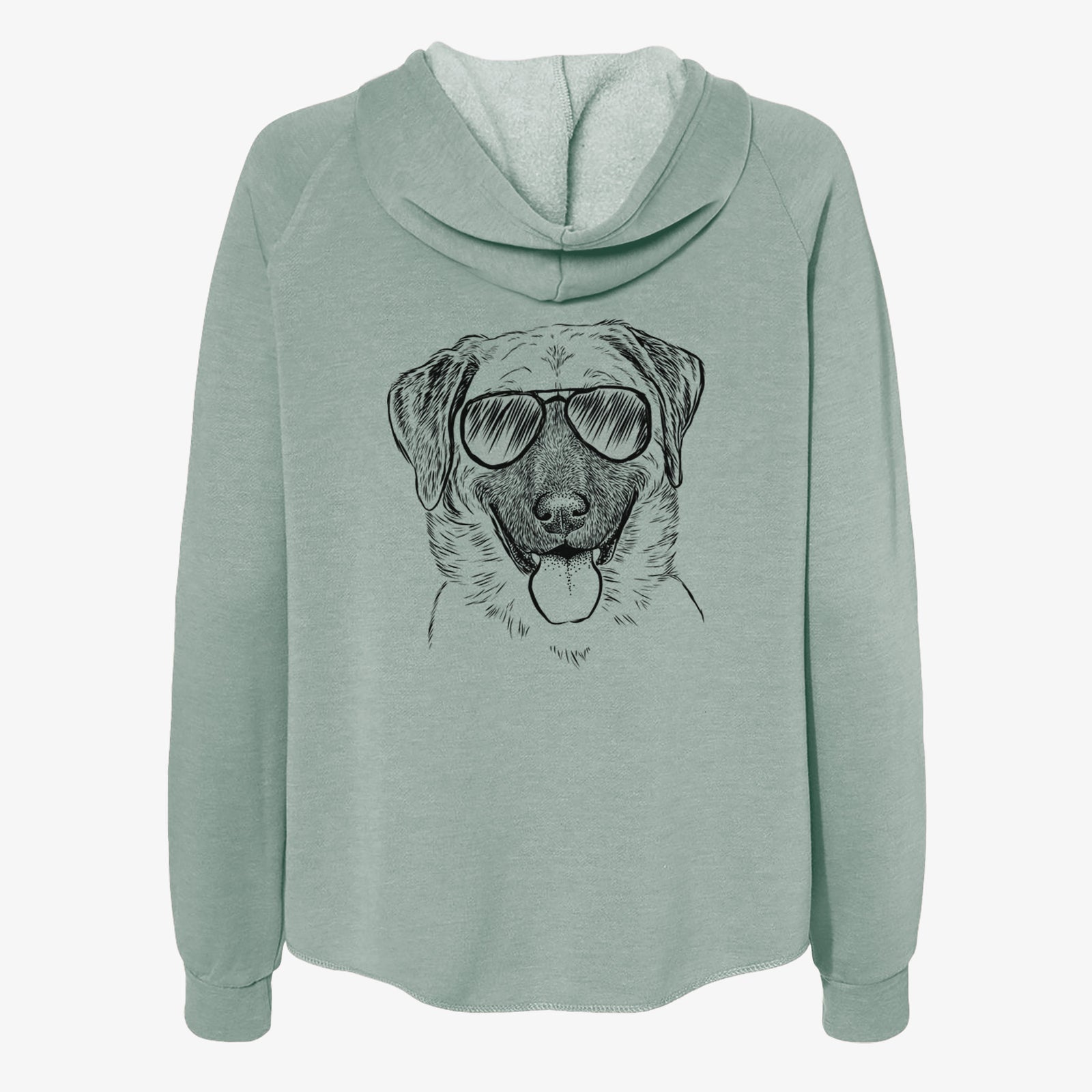 Willow the Anatolian Shepherd - Women's Cali Wave Zip-Up Sweatshirt