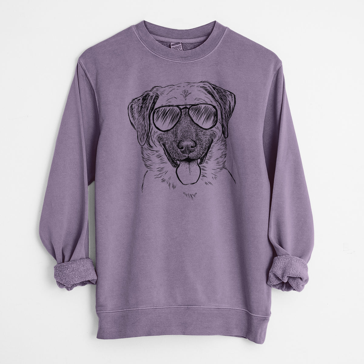 Aviator Willow the Anatolian Shepherd - Unisex Pigment Dyed Crew Sweatshirt