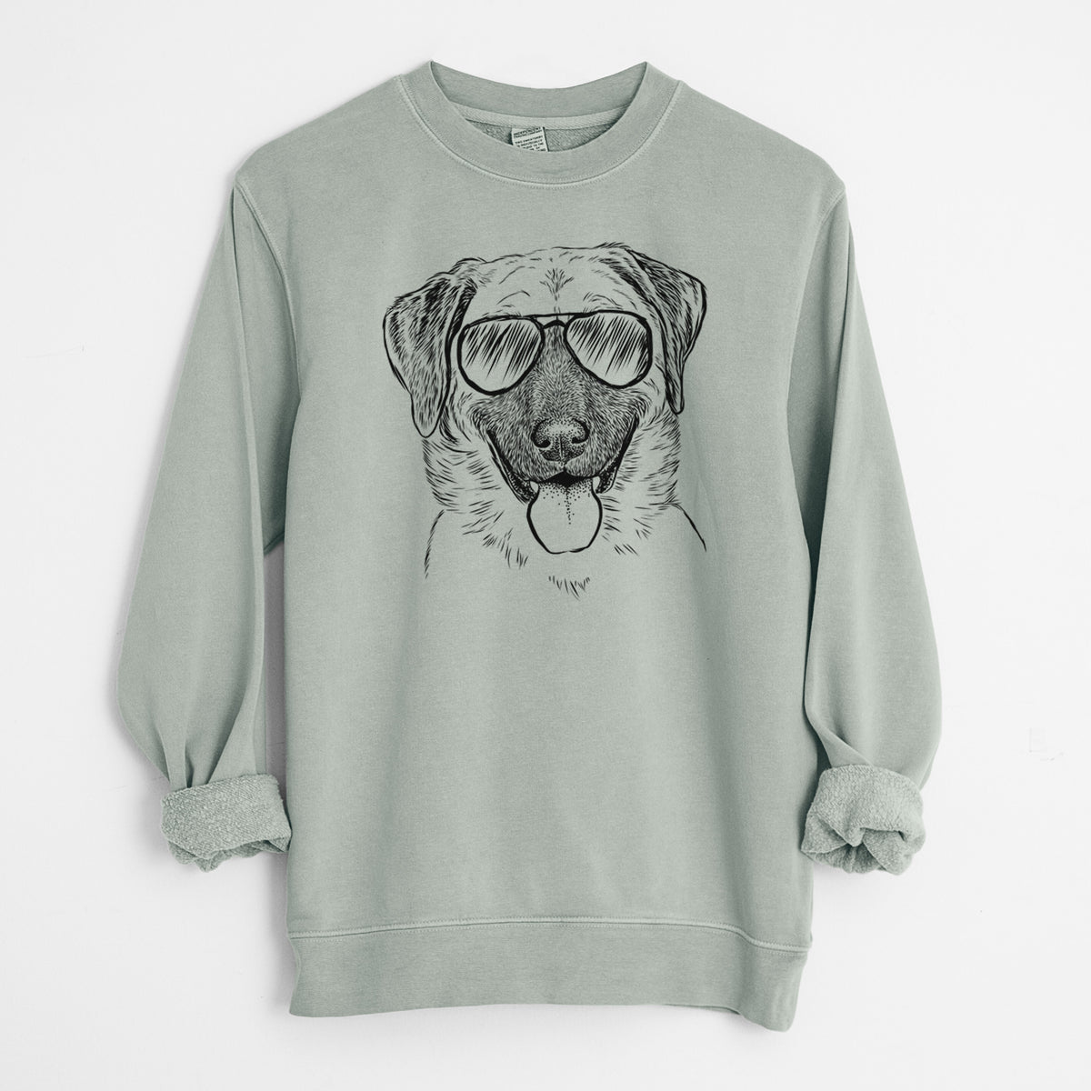 Aviator Willow the Anatolian Shepherd - Unisex Pigment Dyed Crew Sweatshirt