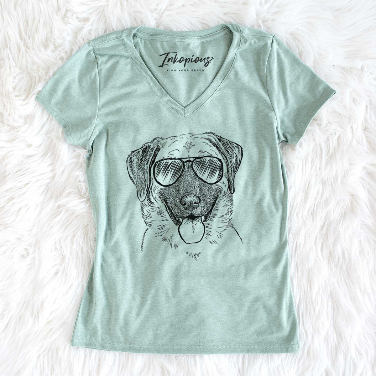 Aviator Willow the Anatolian Shepherd - Women's V-neck Shirt