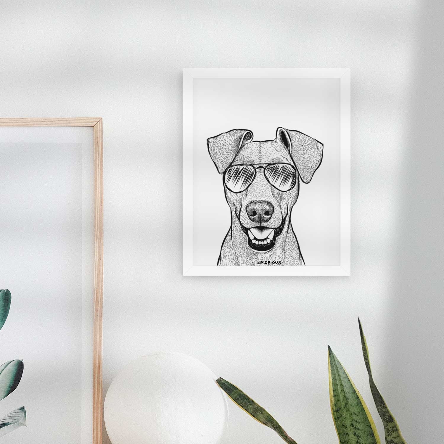 Willow the German Pinscher Art Print